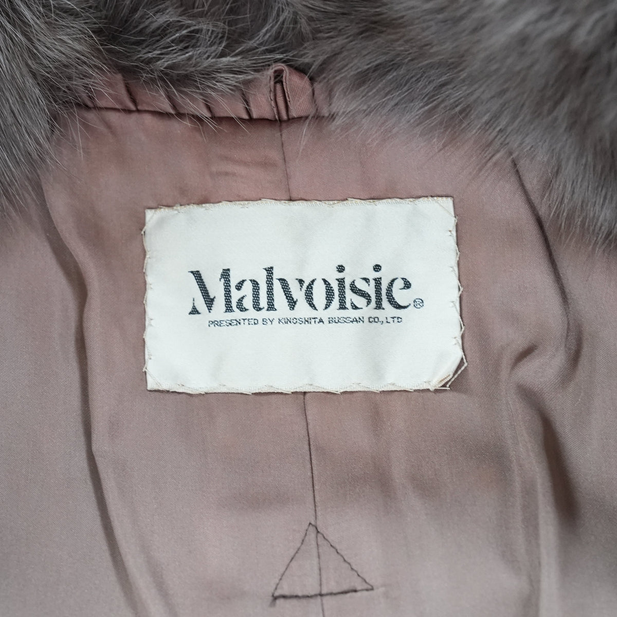 Smoky Brown Dyed Fox Fur Coat Malvoisie - Genuine Vintage Fur From Japan