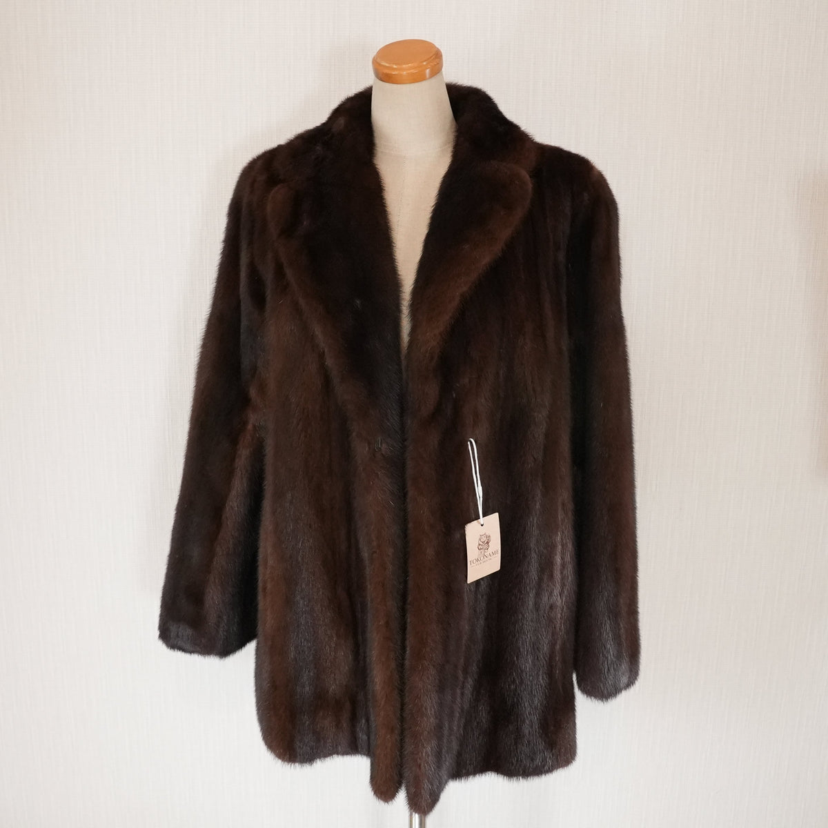 VISCARDI Mahogany Mink Fur Coat heavily - Genuine Vintage Fur From Japan