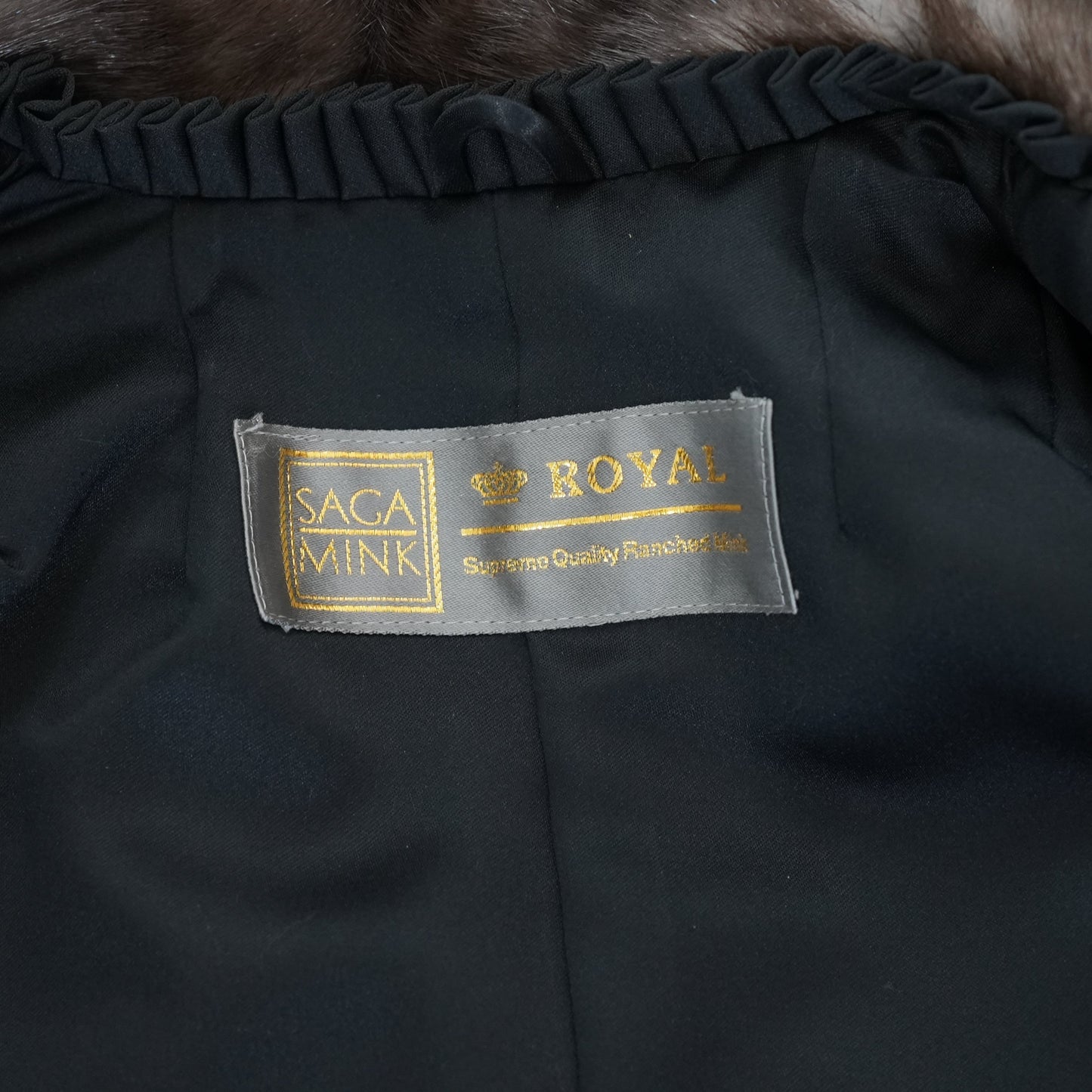 Blue Iris Mink Coat - Royal Saga Mink Genuine Vintage Fur Japan