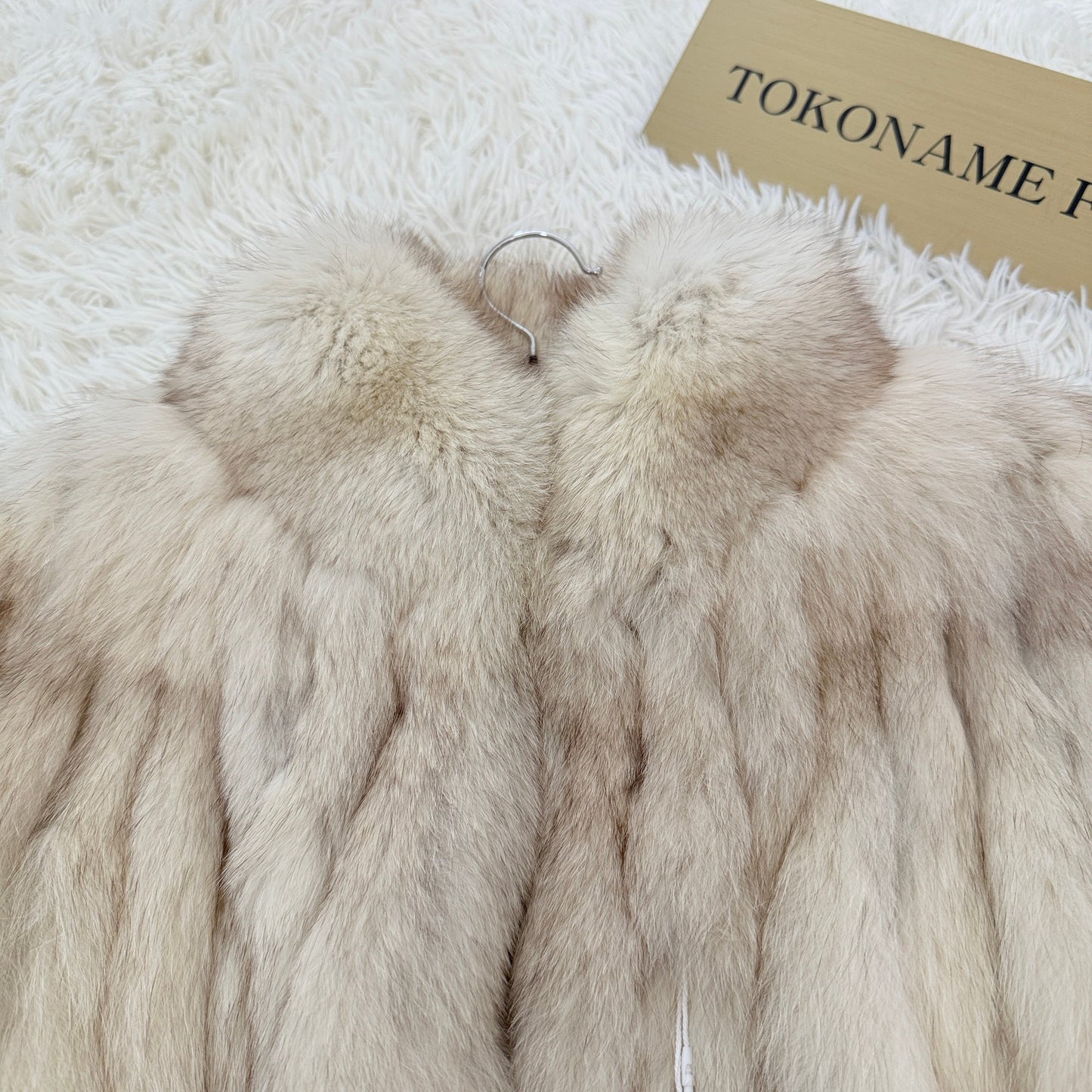 Blue Fox Coat Genuine Vintage Fur Japan