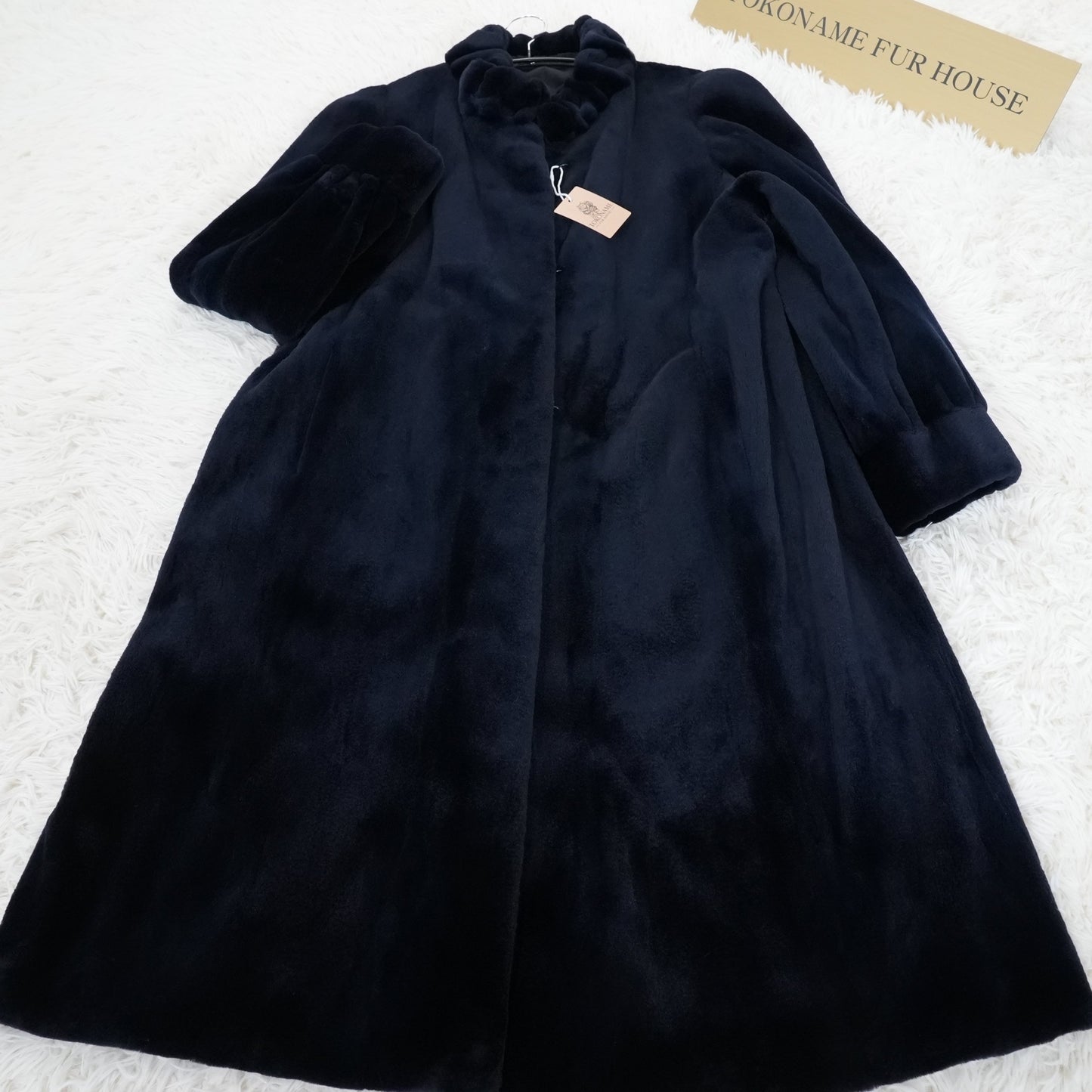 Shaved Mink Navy Dyed - SAGA MINK Genuine Vintage Fur Japan