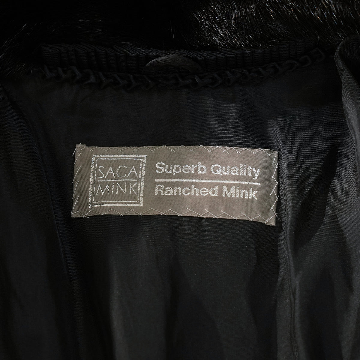 SAGA MINK Fur Coat Soft Leather - Genuine Vintage Fur From Japan