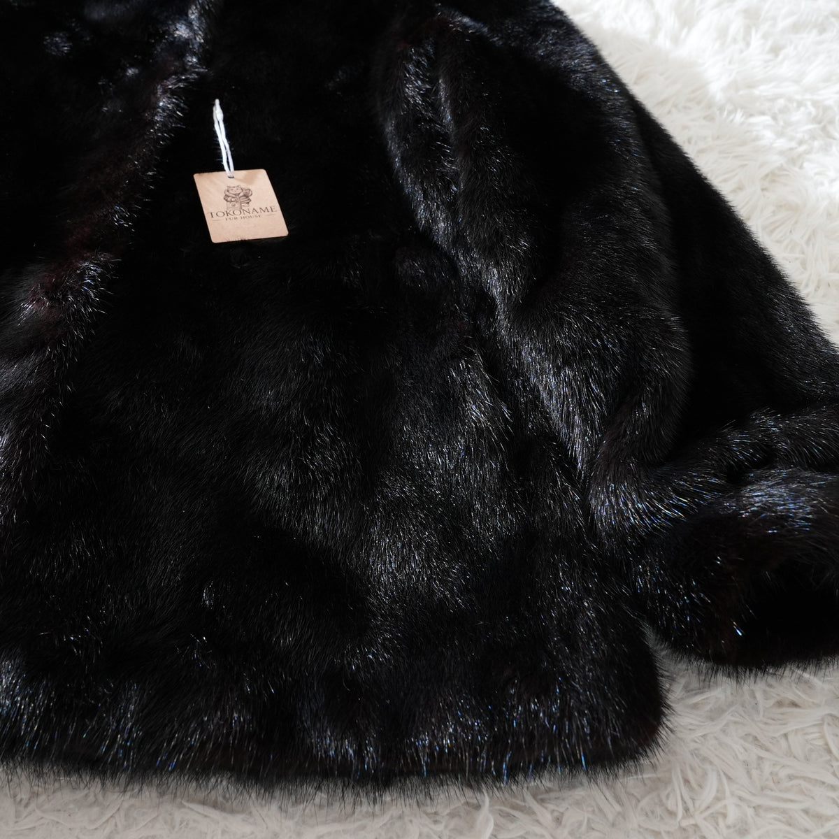 Dark Mink Fur Coat - Genuine Vintage Fur From Japan