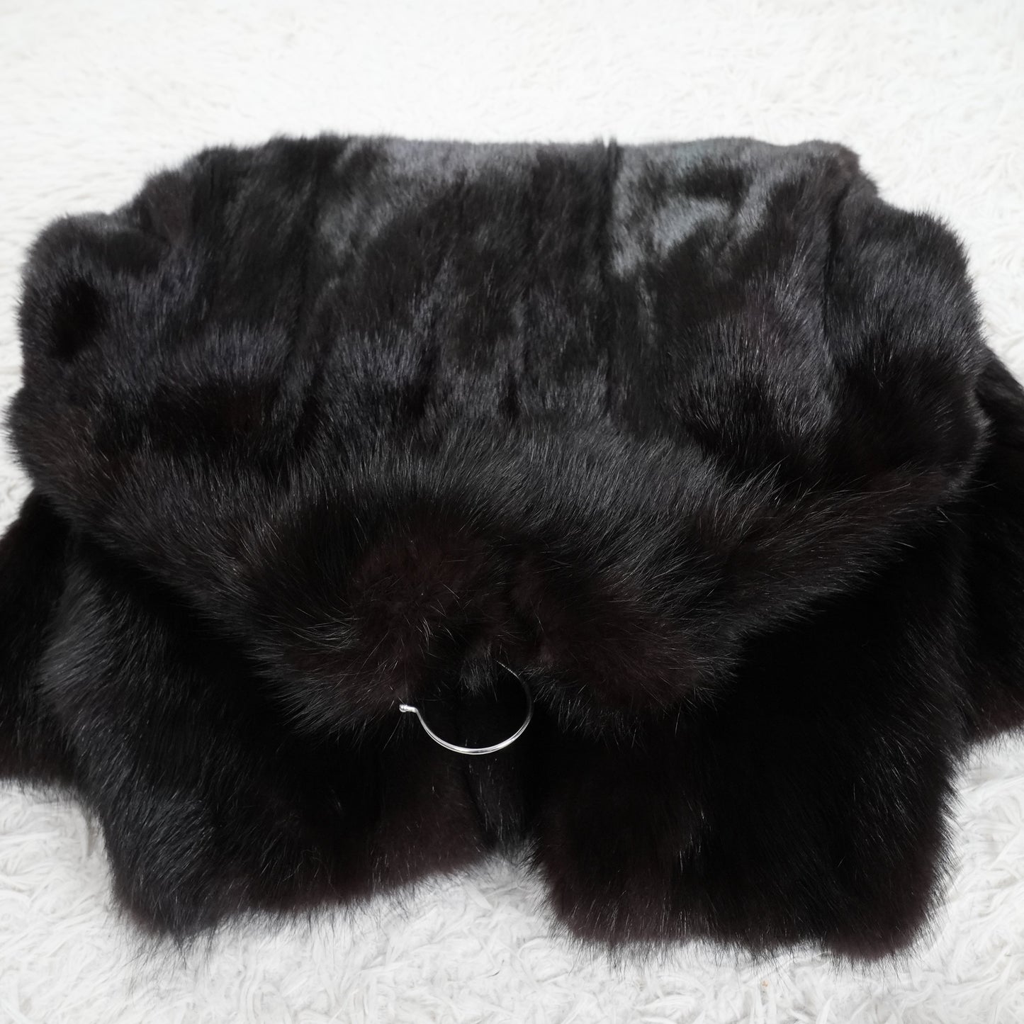 Men Sable Black Dyed Coat - Genuine Vintage Fur From Japan