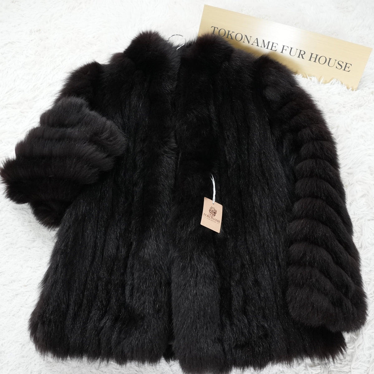 Dark Brown Dyed SAGA FOX Coat - Genuine Vintage Fur From Japan