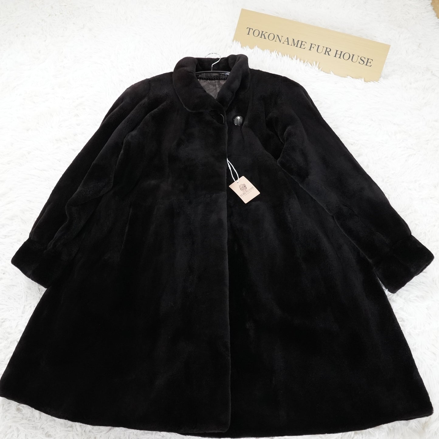 Shaved Mink Long Coat A-line silhouette SAGA MINK - Genuine Vintage Fur From Japan