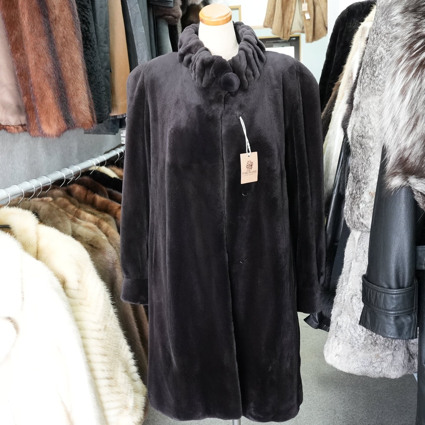 Shaved Mink Long Coat SAGA MINK - Genuine Vintage Fur From Japan