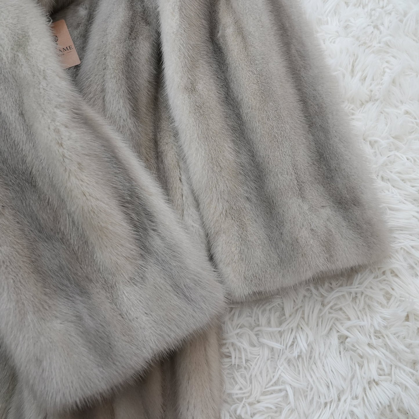 Sapphire Mink Long Coat Vintage Fur Japan