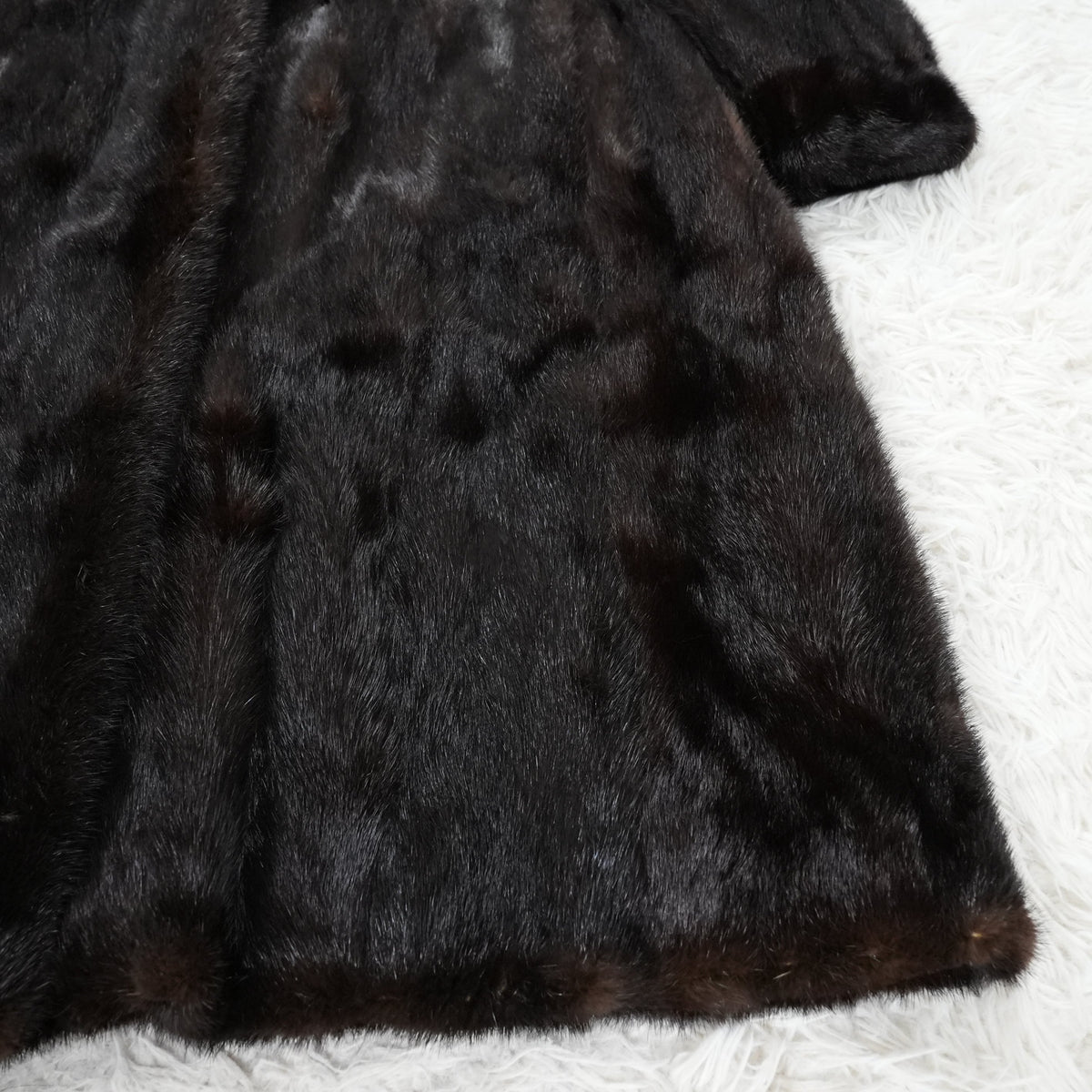 Dark Mink Long Coat SIBERIAN FUR STORE TOKYO - Genuine Vintage Fur From Japan