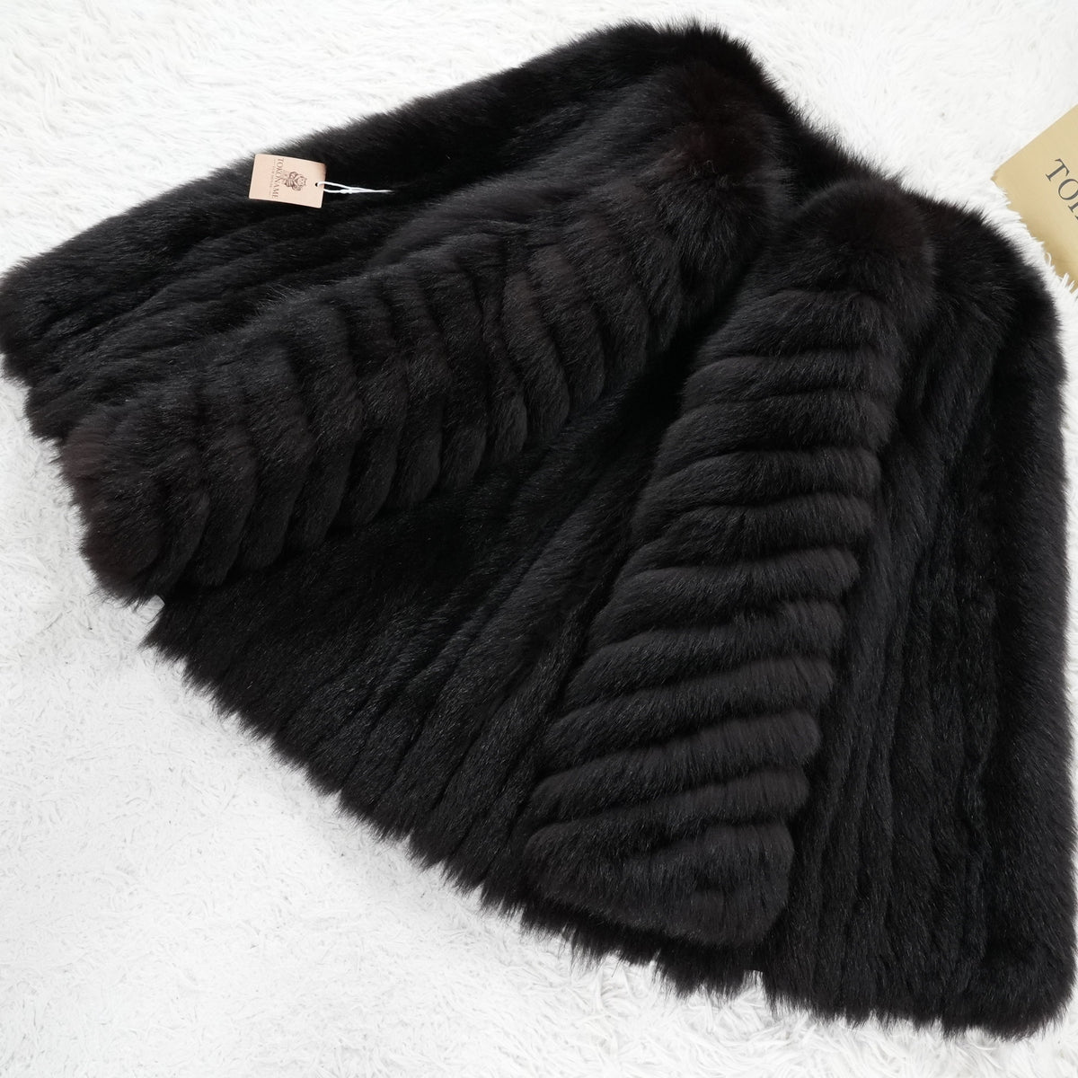Dark Brown Dyed SAGA FOX Coat - Genuine Vintage Fur From Japan