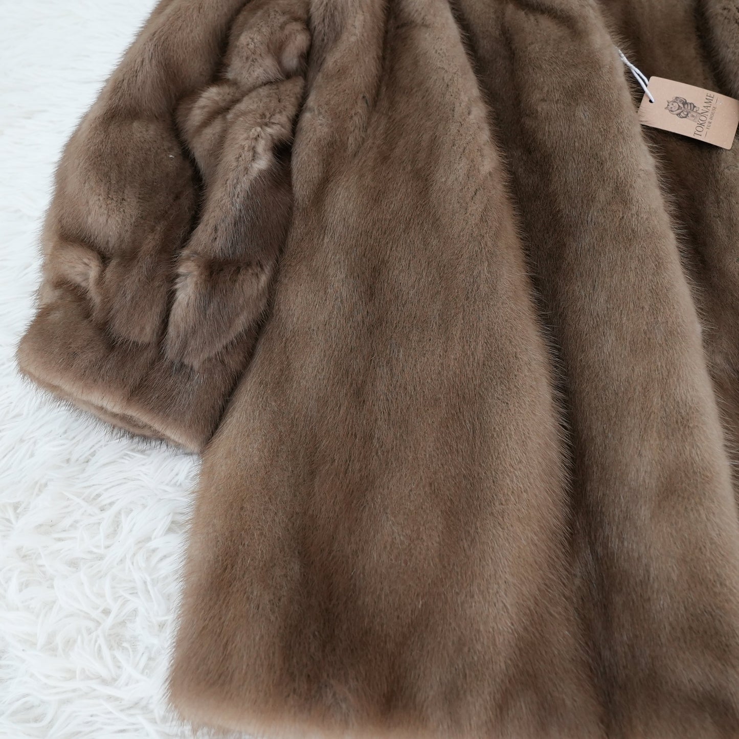 Pastel Mink Coat Genuine Vintage Fur Japan