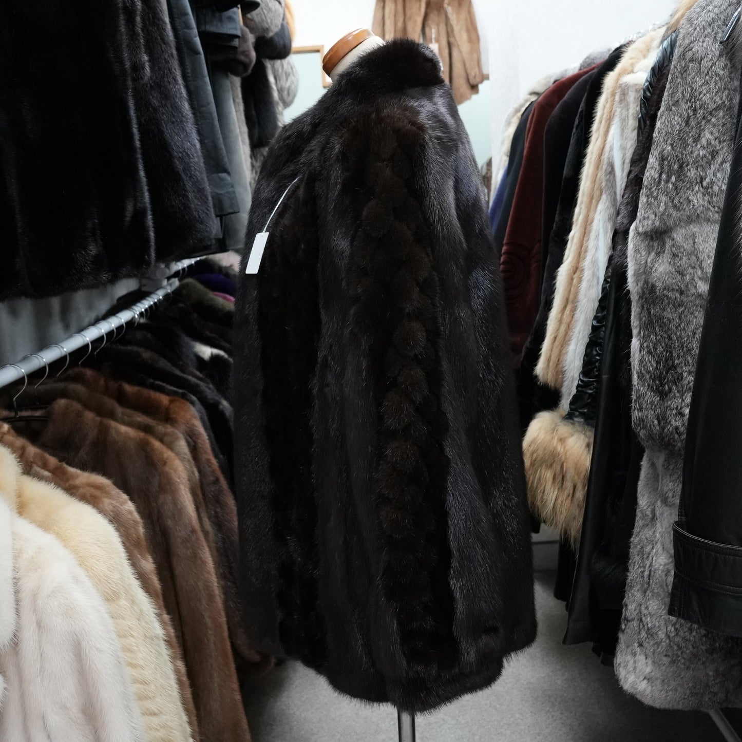 Dark Mink Jacket - Genuine Vintage Fur From Japan