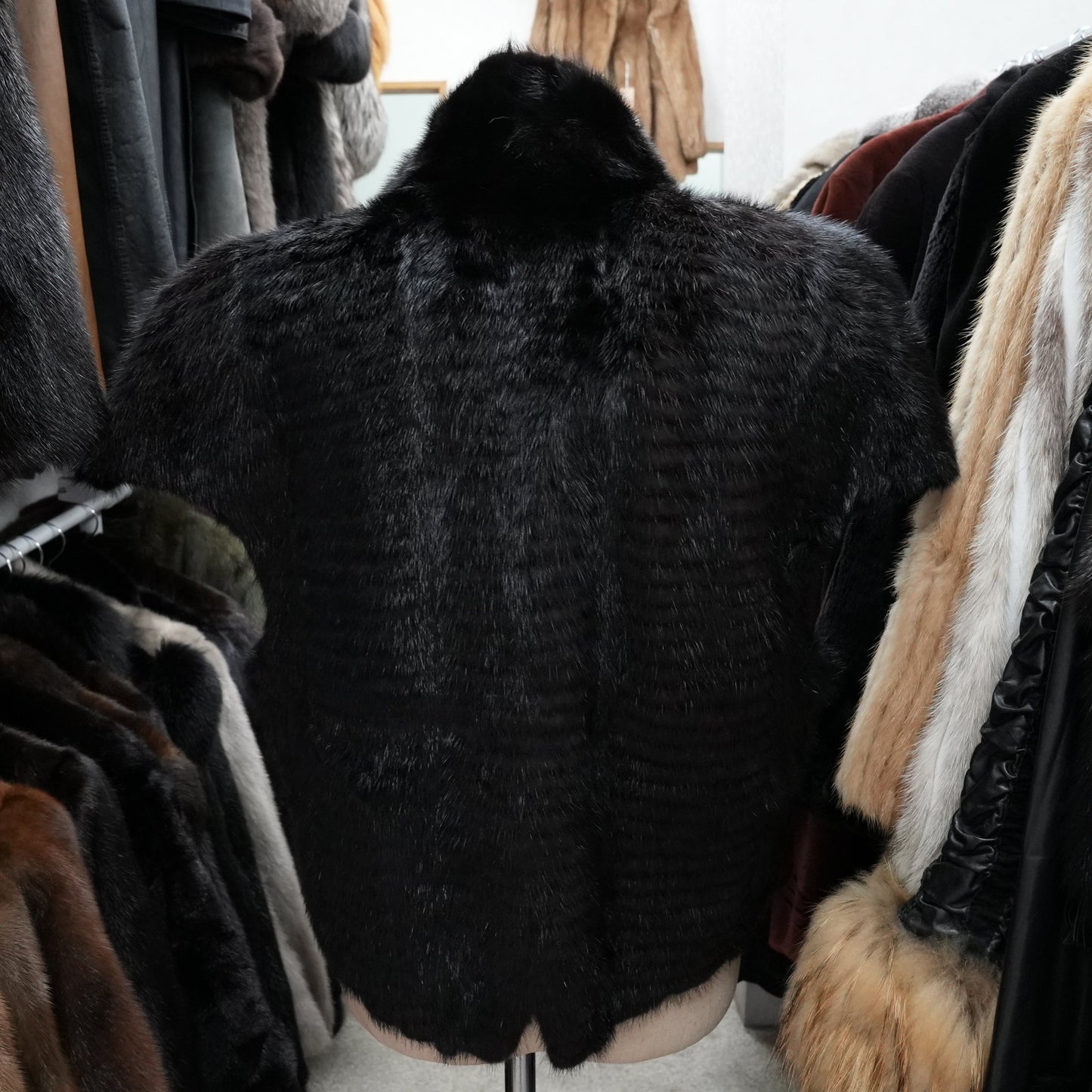 Dark Mink Vest - Genuine Vintage Fur From Japan