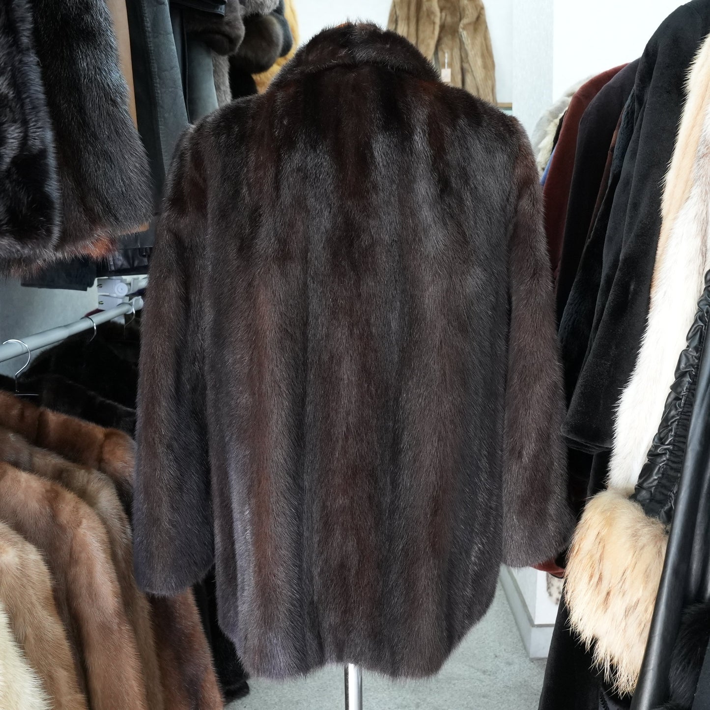 Dark Mink Jacket - Genuine Vintage Fur From Japan
