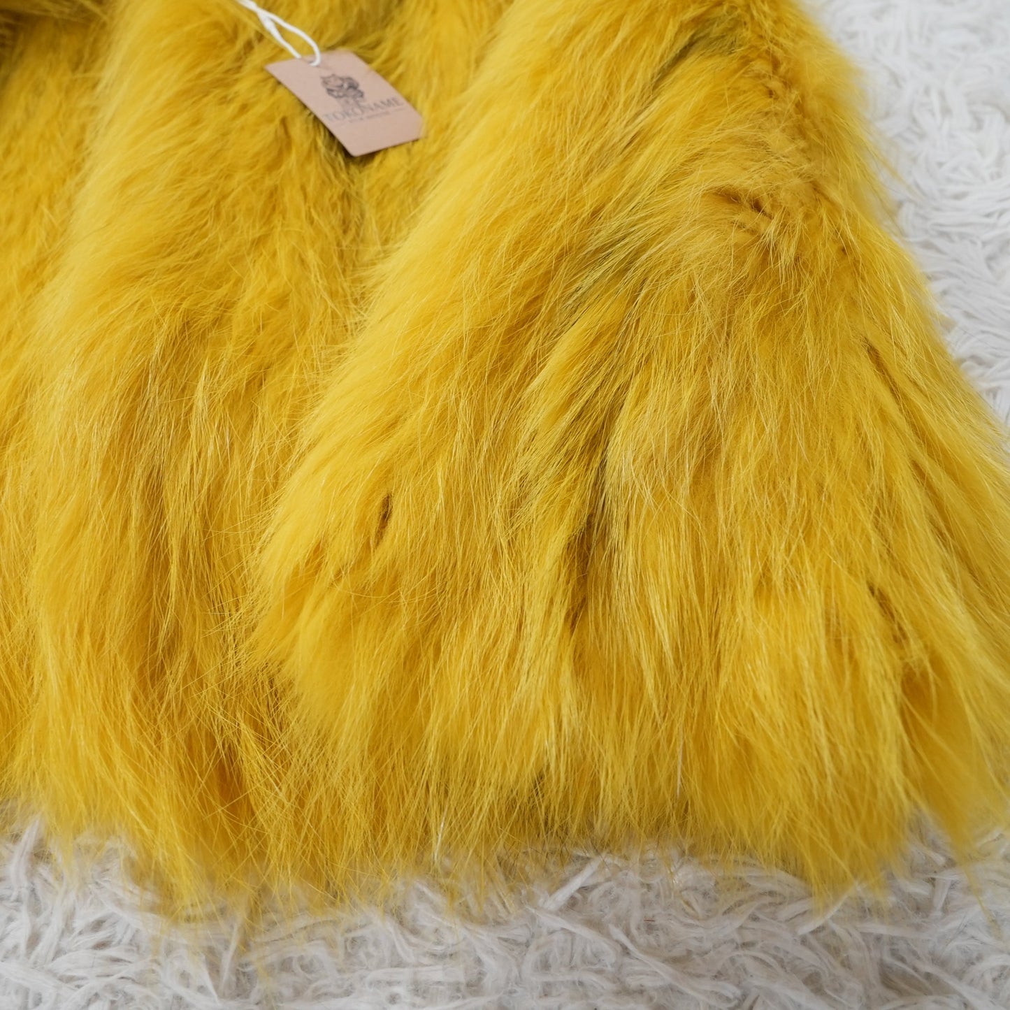 Yarn Fox Yellow Dyed Jacket - Genuine Vintage Fur From Japan