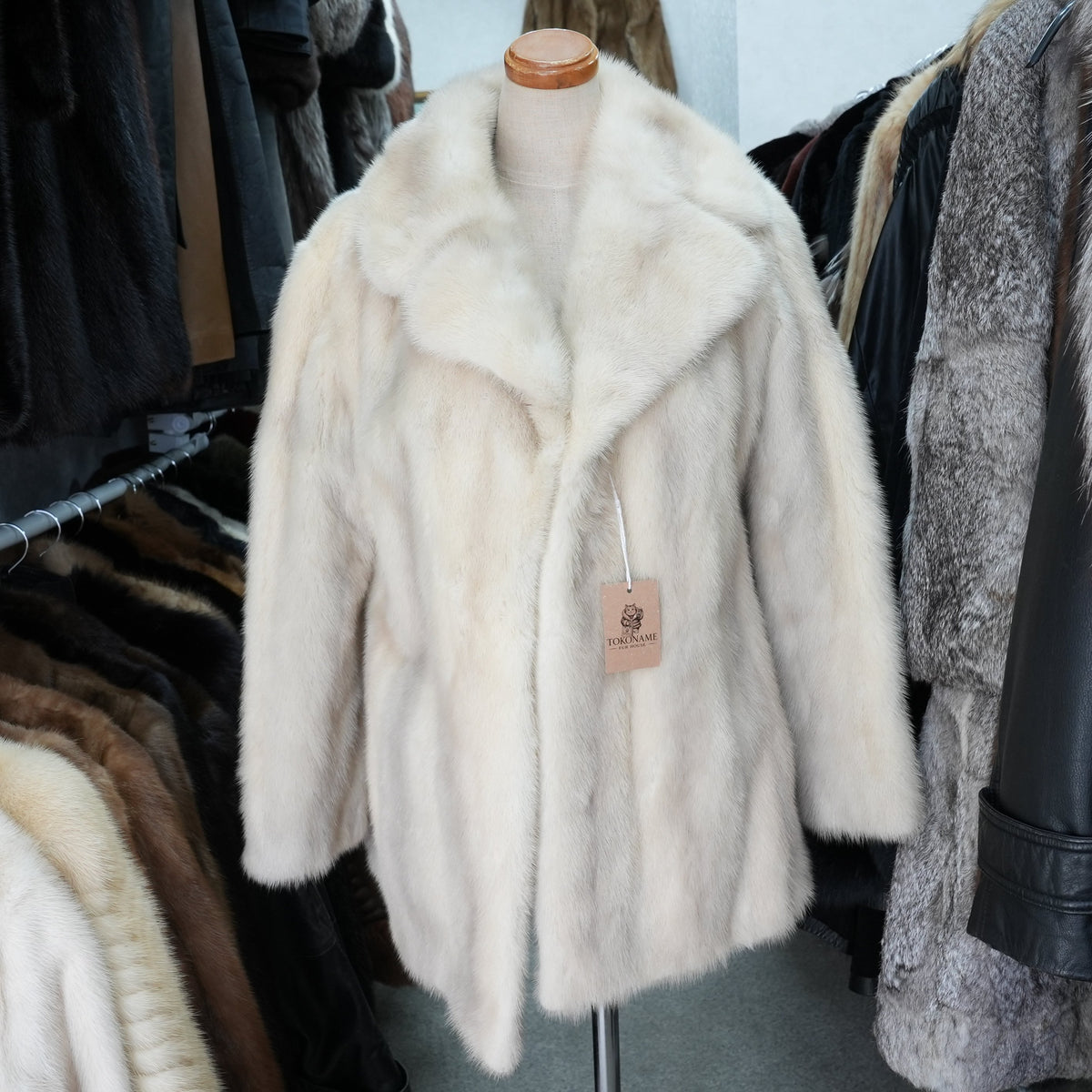 Pastel Mink Fur Coat - Genuine Vintage Fur From Japan