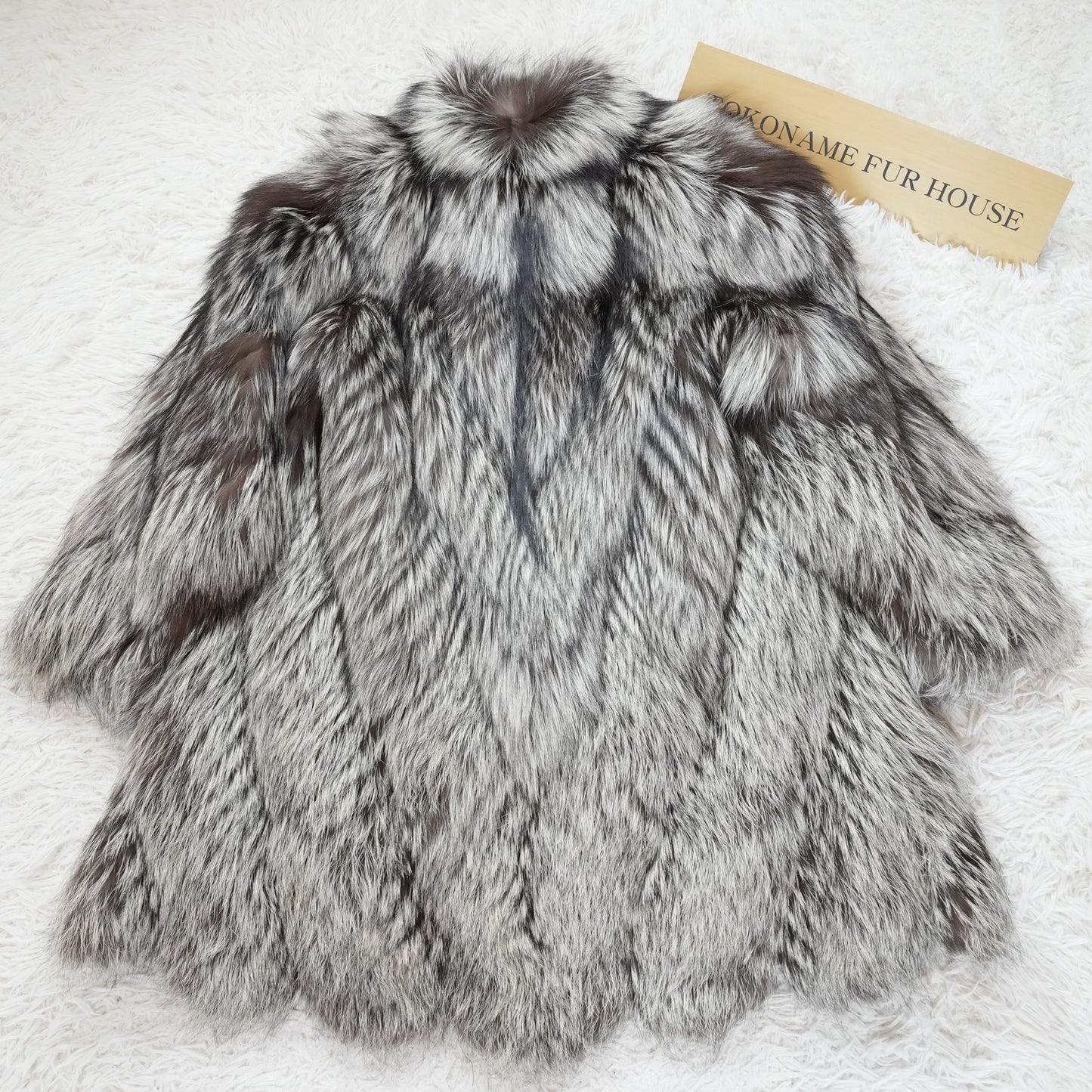 Silver Fox Scallop Design Coat EMBA -