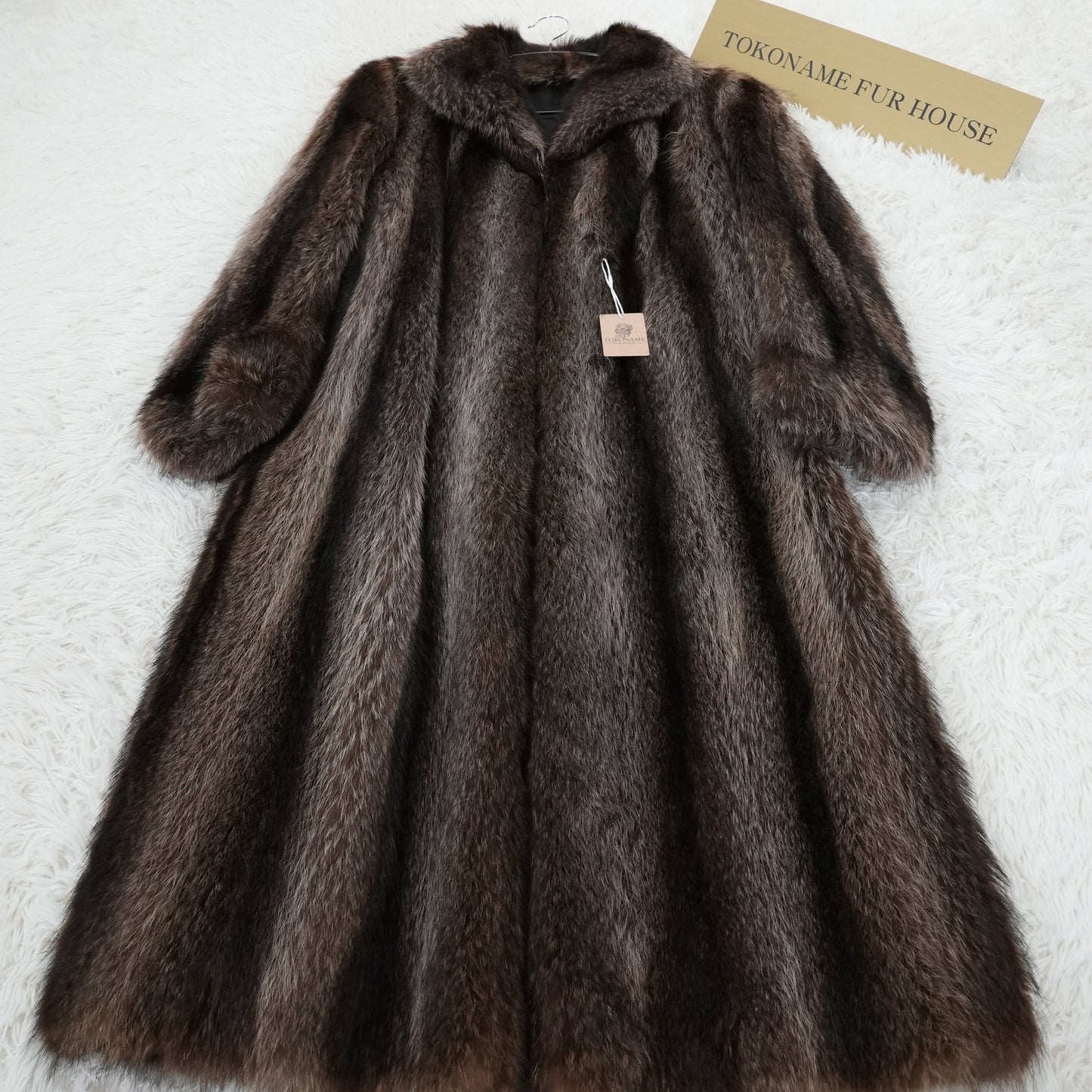 Raccoon Long Coat Genuine Vintage Fur From Japan