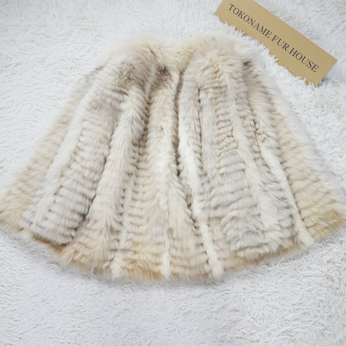 Blue Fox and Shadow Fox Coat - Genuine Vintage Fur From Japan