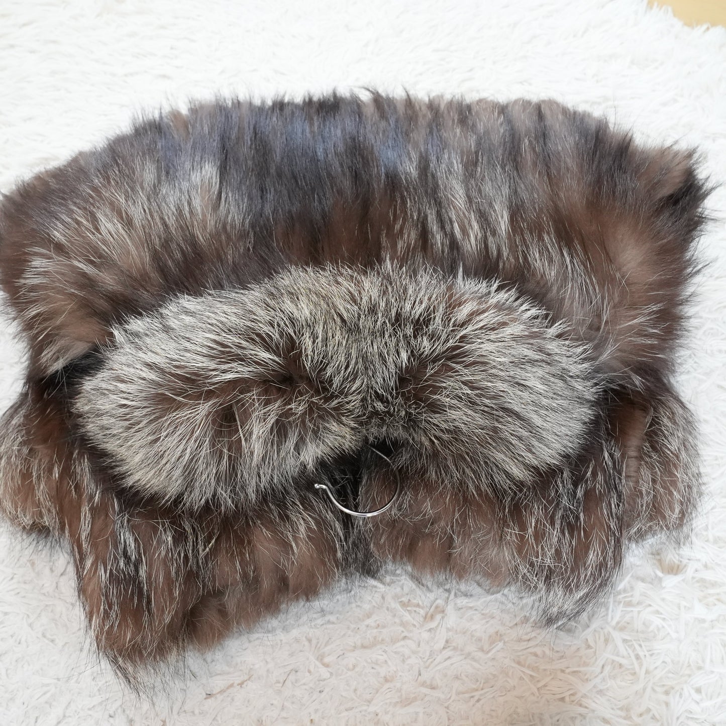 Silver Fox Fur Coat - Genuine Vintage Fur From Japan