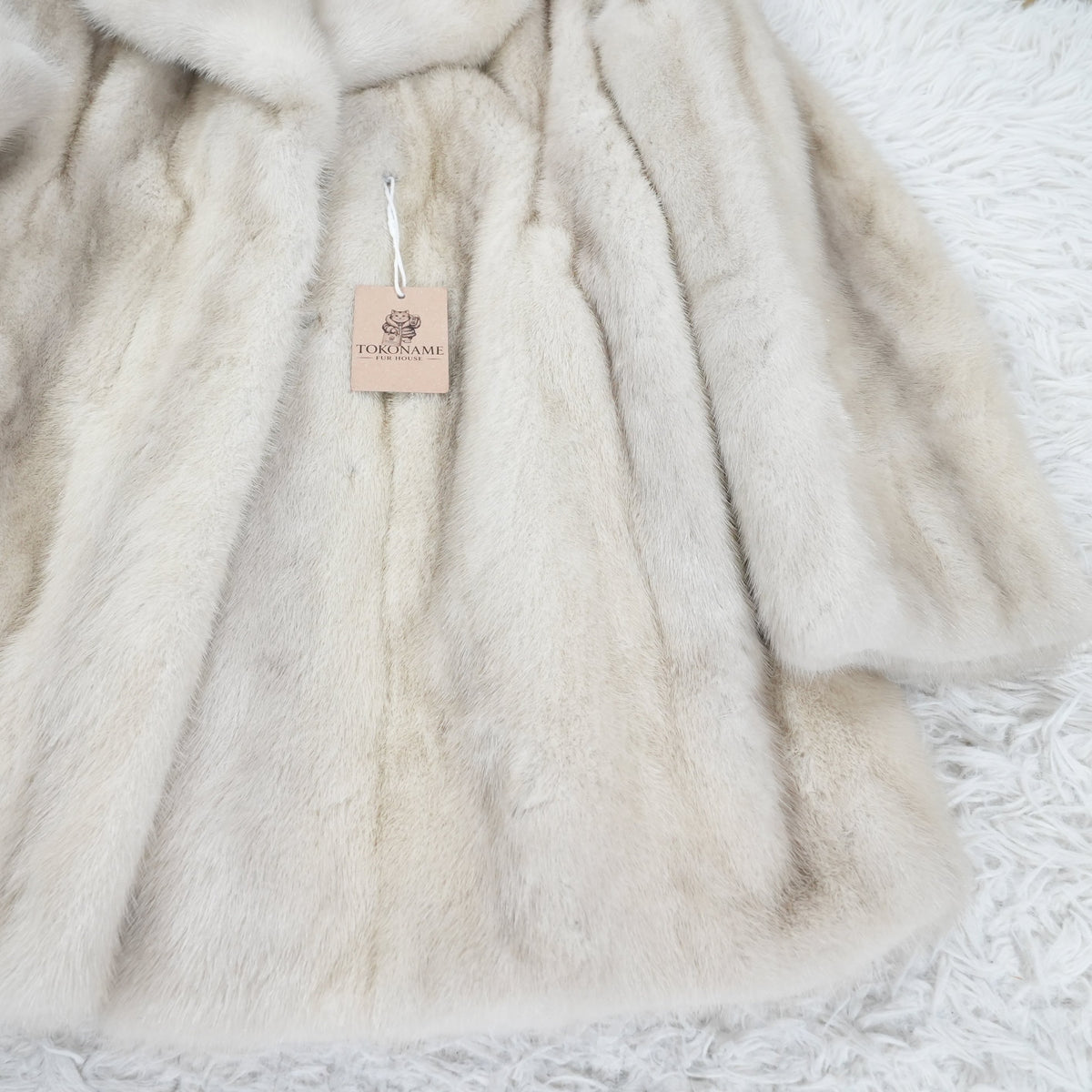 Azurene Mink Fur Coat - Genuine Vintage Fur From Japan