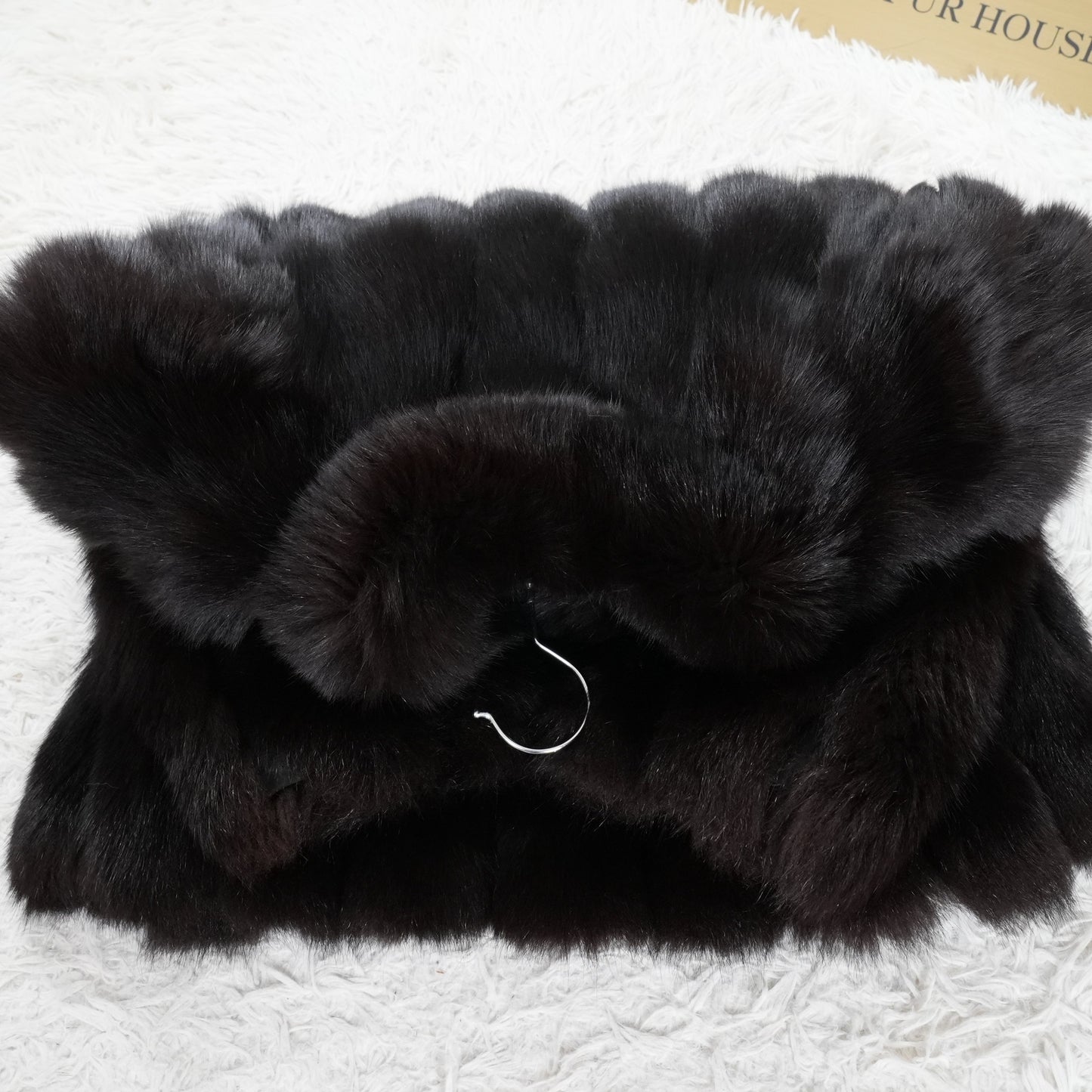 Black Dyed SAGA Fox Coat - Genuine Vintage Fur From Japan