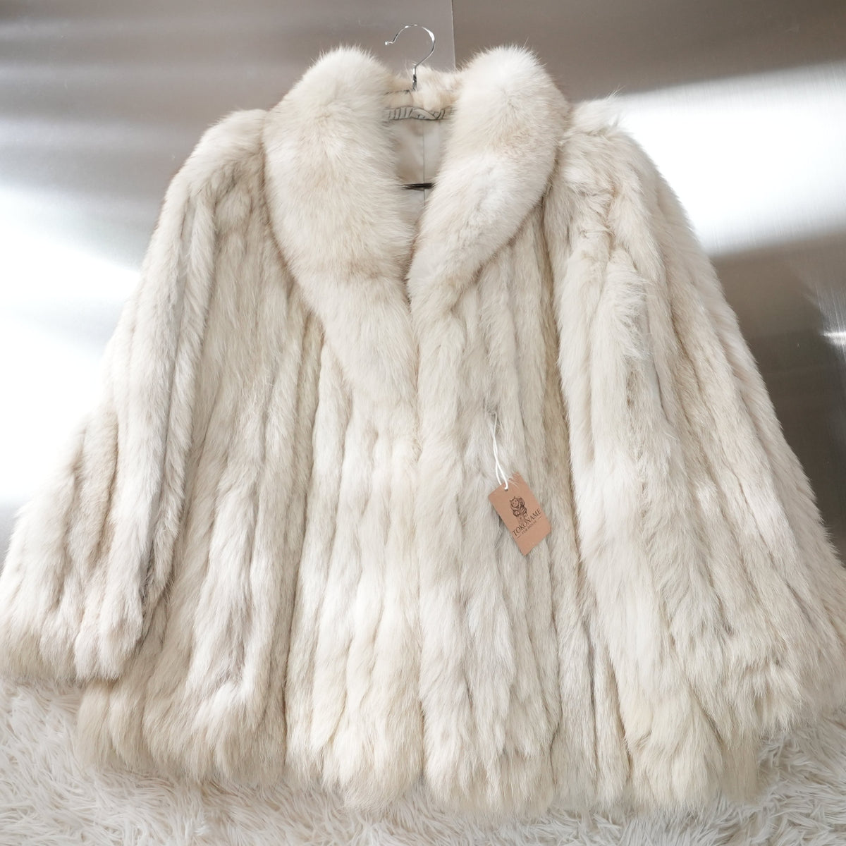 Blue Fox Fur Coat - Genuine Vintage Fur From Japan