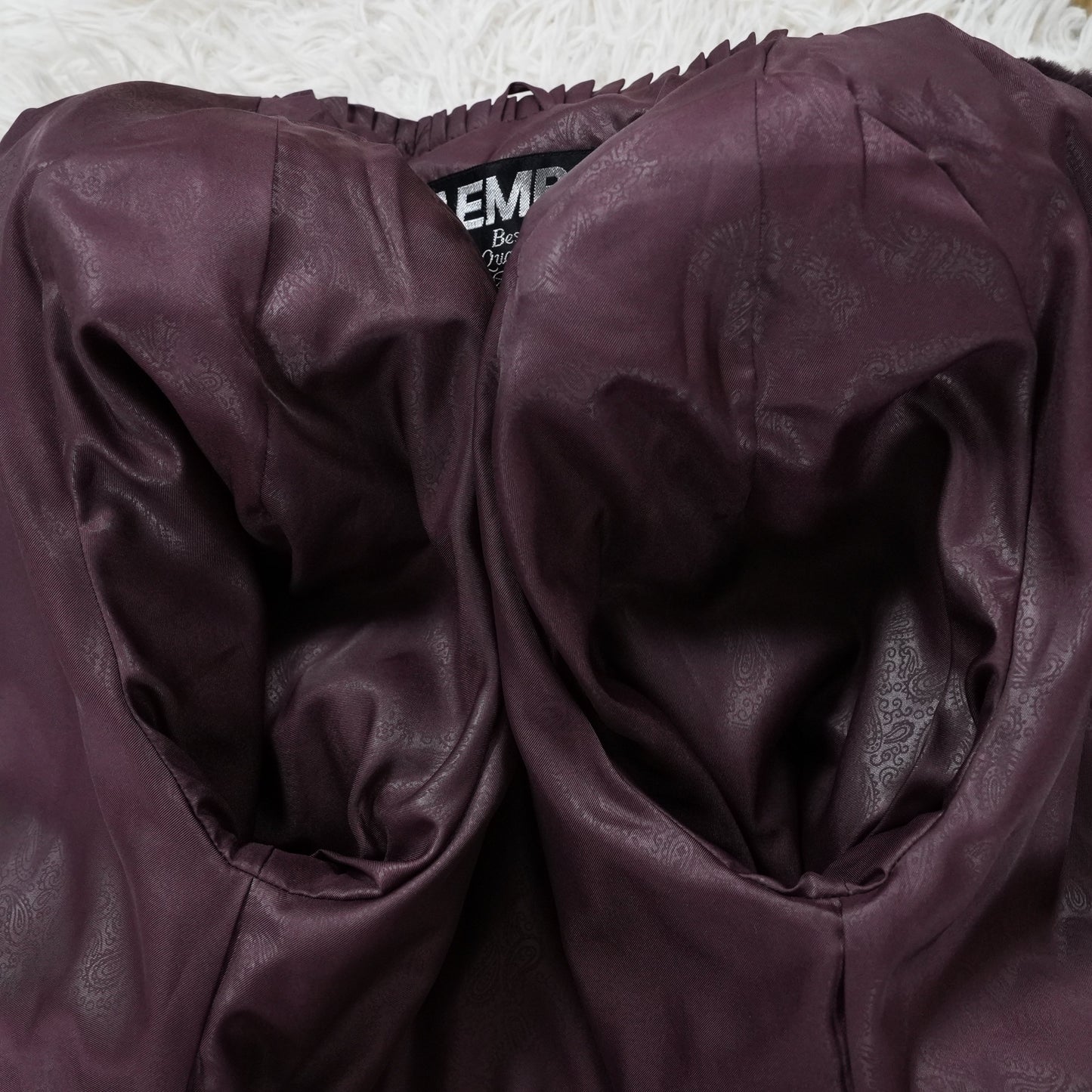 Chocolate Brown Shaved Mink Long Coat EMBA - Genuine Vintage Fur From Japan