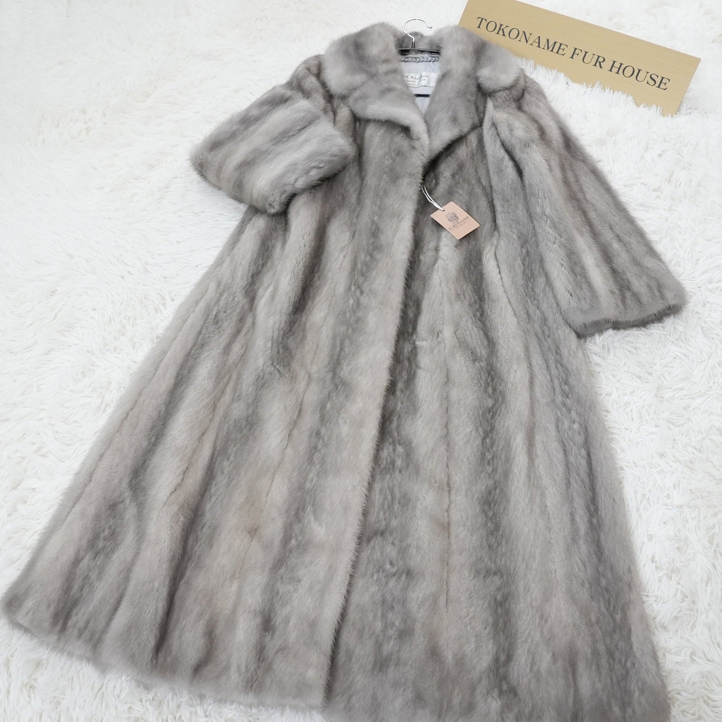 Sapphire Mink Long Coat - EMBA Genuine Vintage Fur Japan
