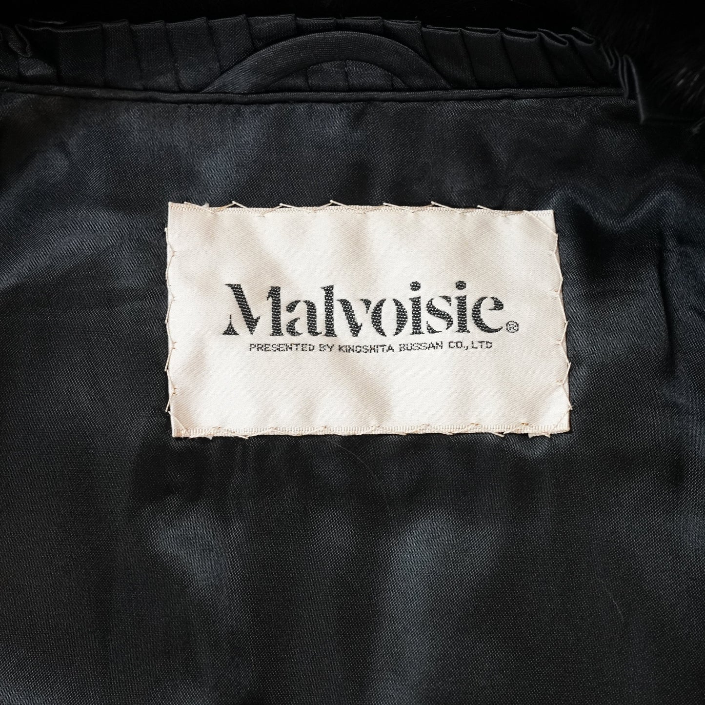 Black Mink Half Coat Malvoisie - Genuine Vintage Fur From Japan