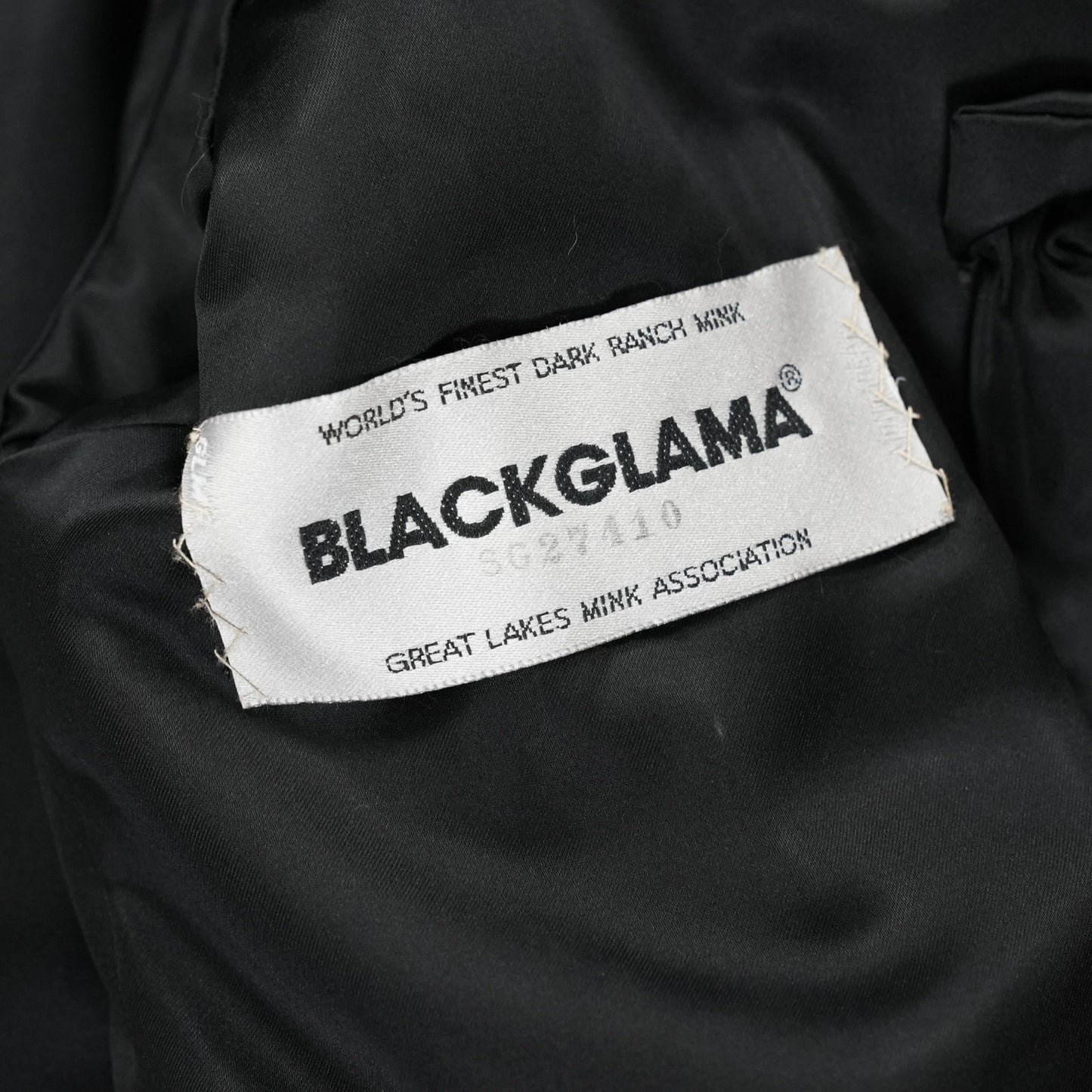 BLACKGLAMA Design Jacket glossy - Genuine Vintage Fur From Japan