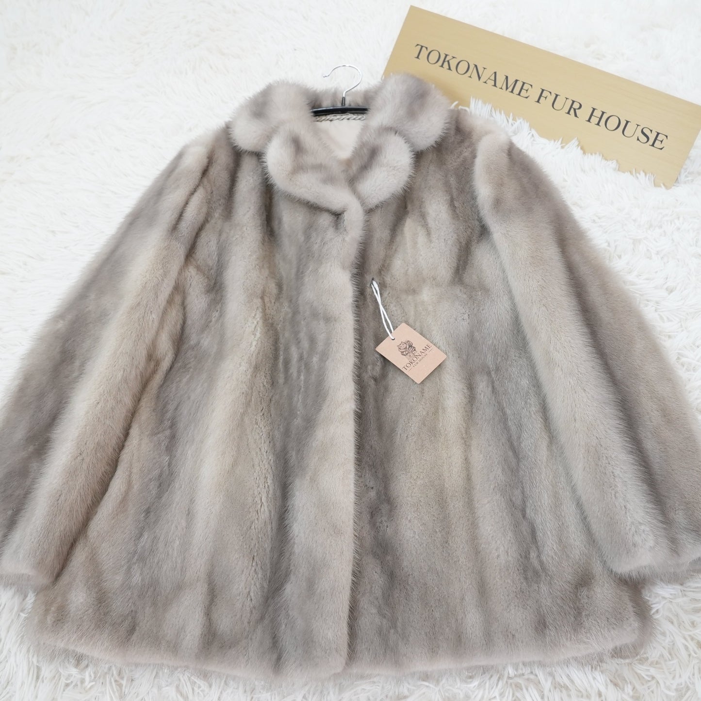Sapphire mink fur Jacket Genuine Vintage Fur Japan