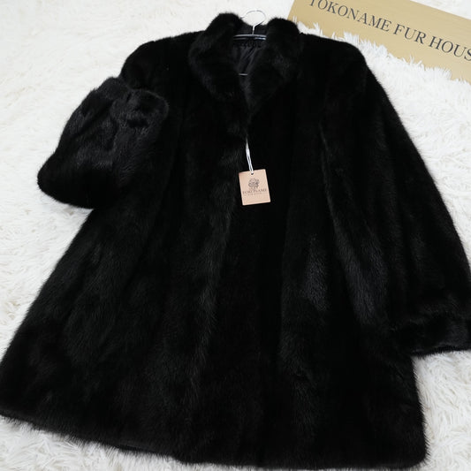 Black Mink Coat - SAGA MINK Vintage Fur Japan