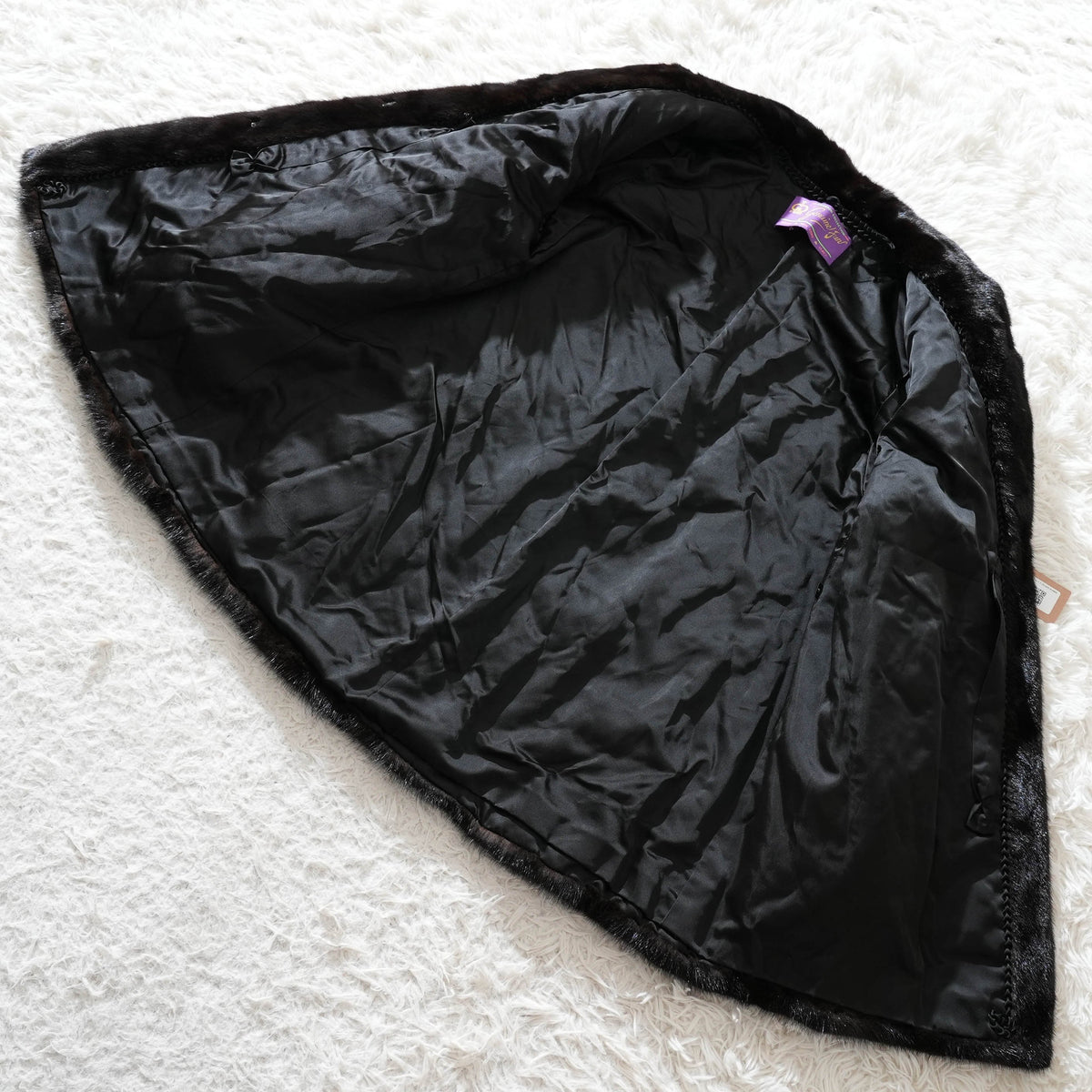 Glama Mink Fur Coat Soft and Glossy - Genuine Vintage Fur From Japan