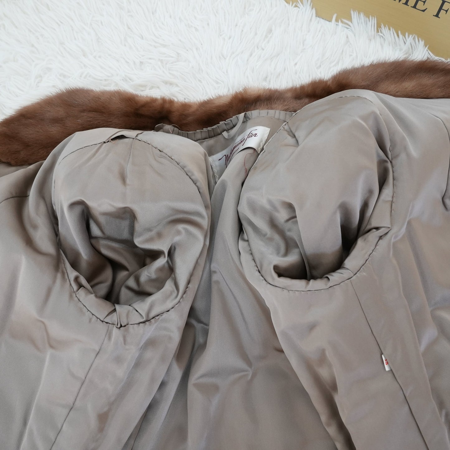 Demi Buff Mink Jacket Genuine Vintage Fur Japan