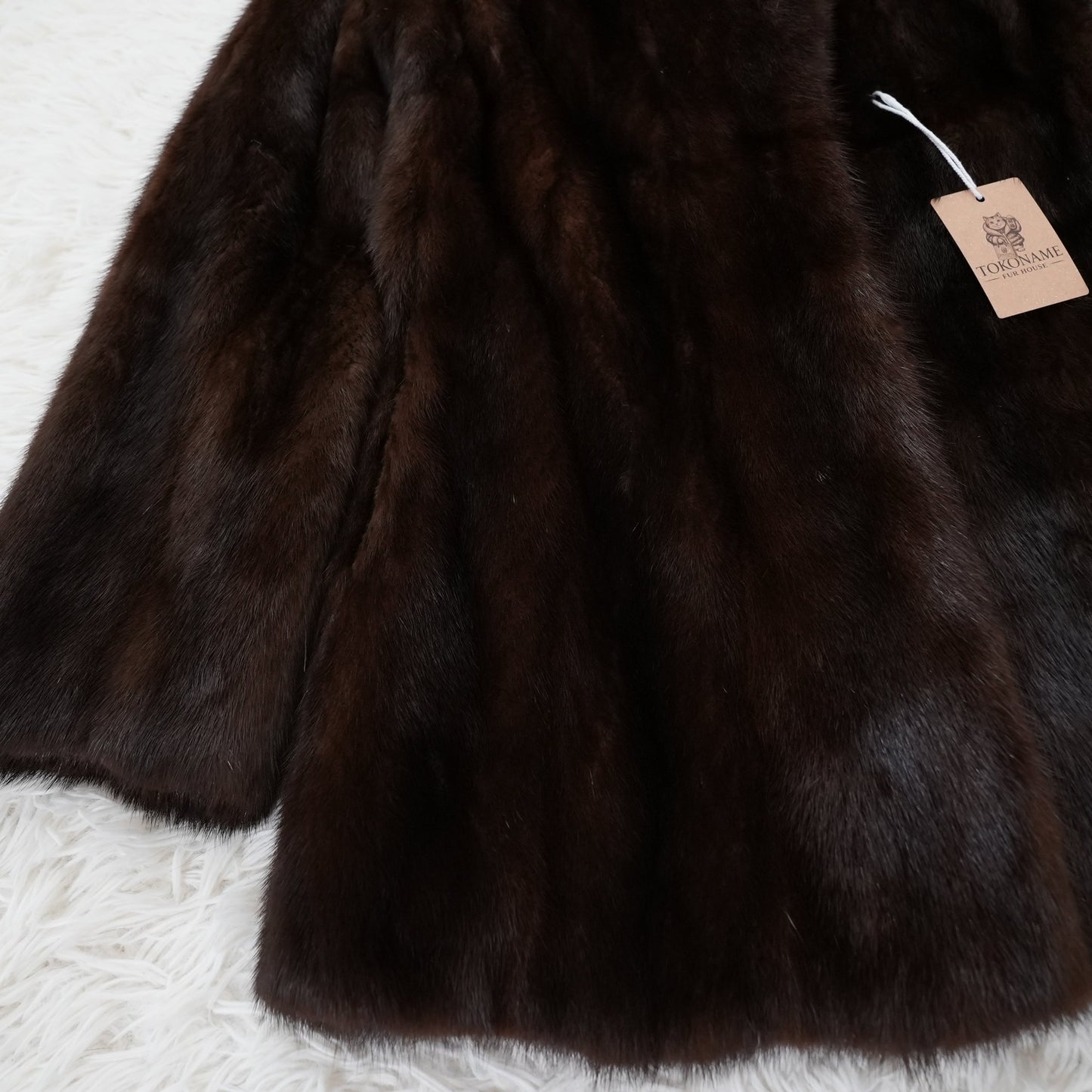 Dark Mink Jacket Genuine Vintage Fur Japan