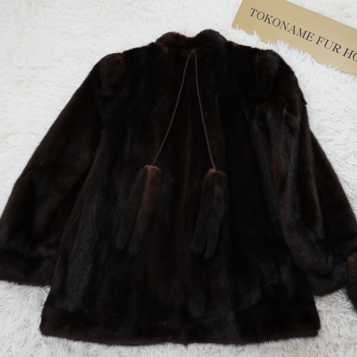 Dark Mink Jacket with tail Vintage Fur Japan