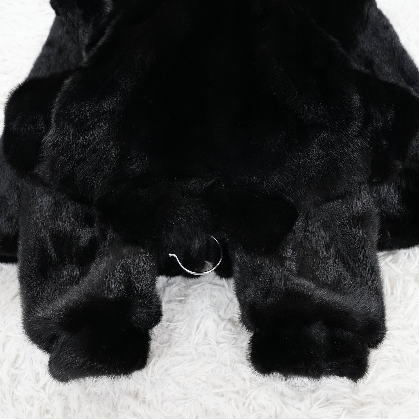 Black Mink Long Coat SAGA MINK - Genuine Vintage Fur From Japan