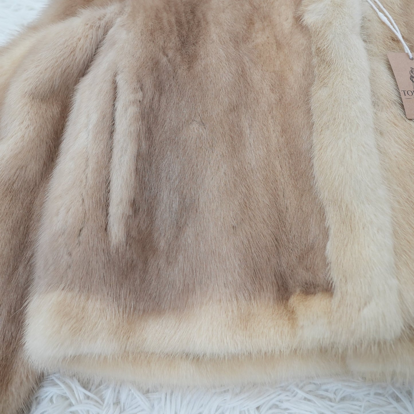 Saga mink Pastel Color Jacket Genuine Vintage Fur Japan