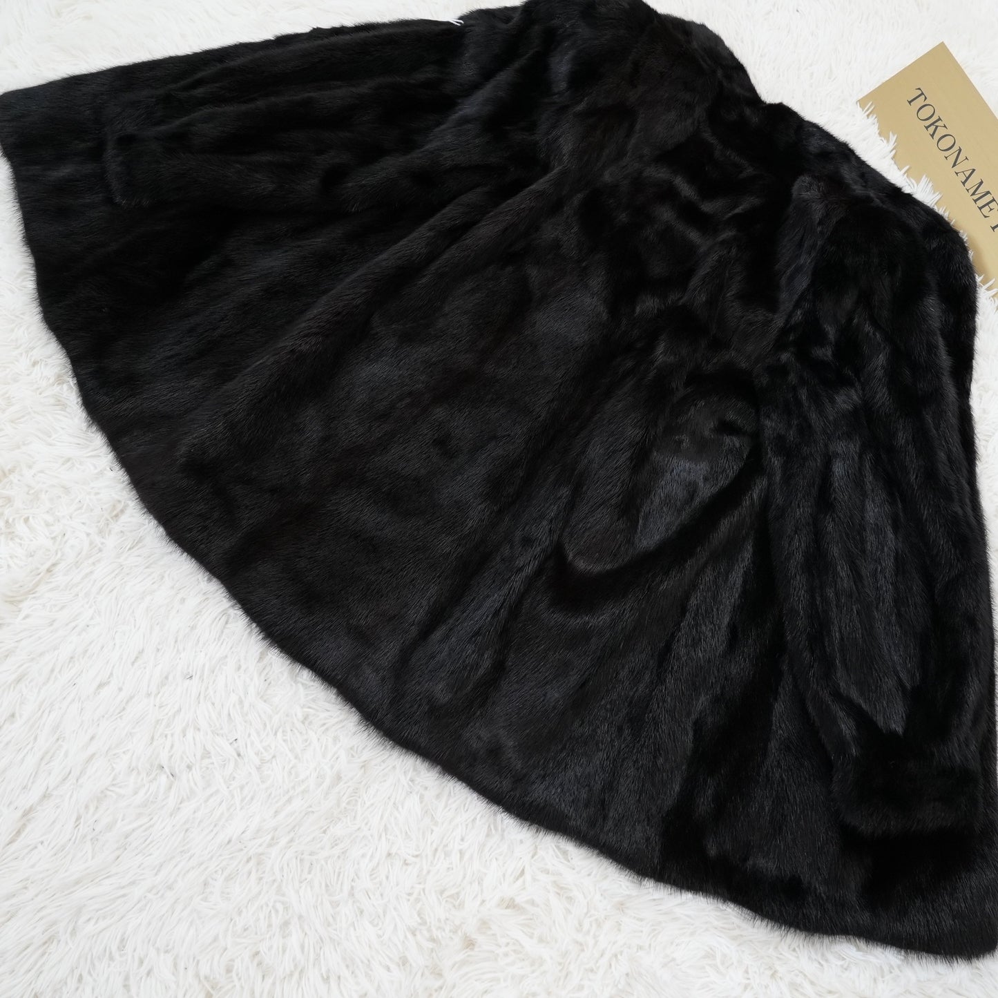 Dark Mink Coat Genuine Vintage Fur Japan