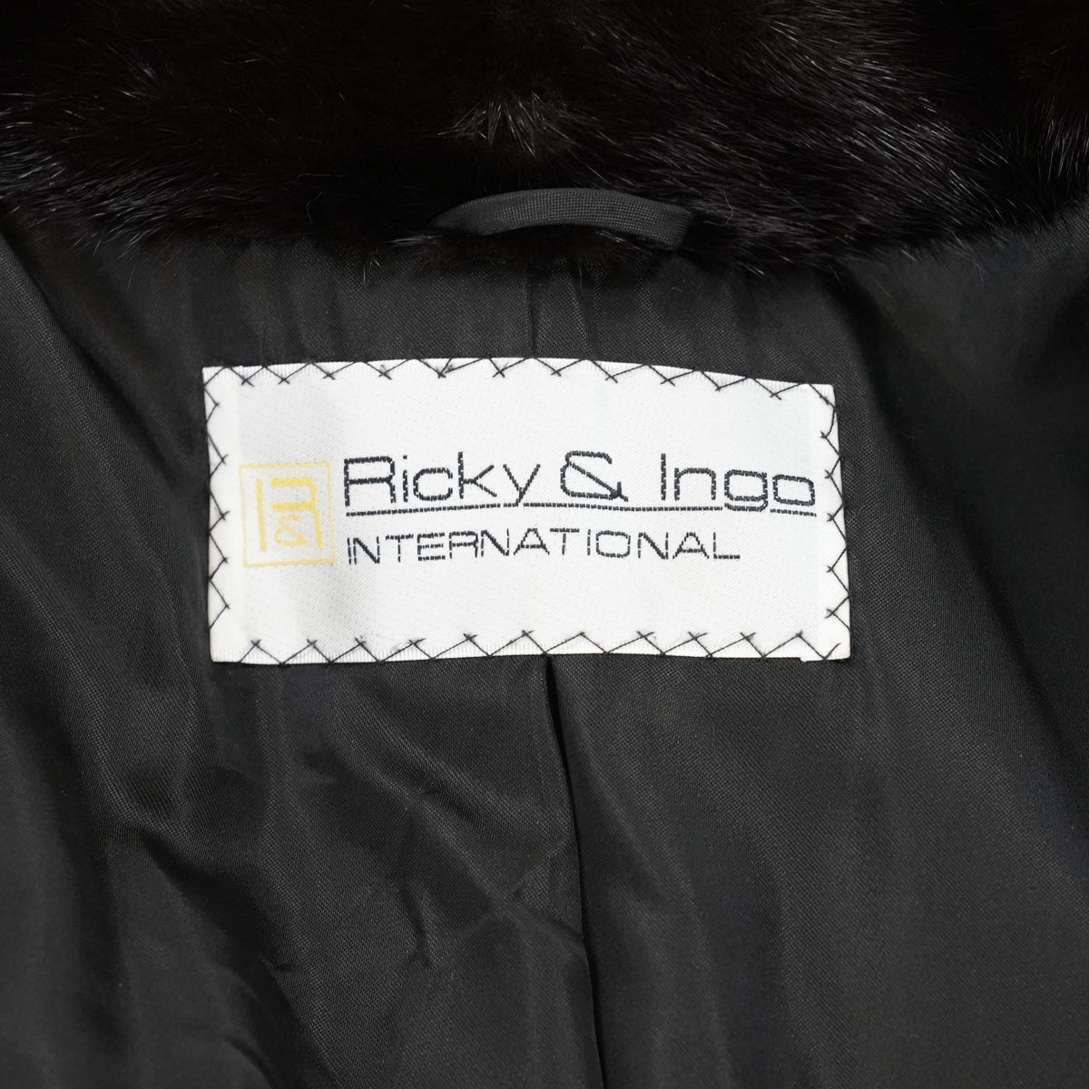 Dark Mink Fur and Leather Panel Coat- Genuine Vintage Fur From Japan