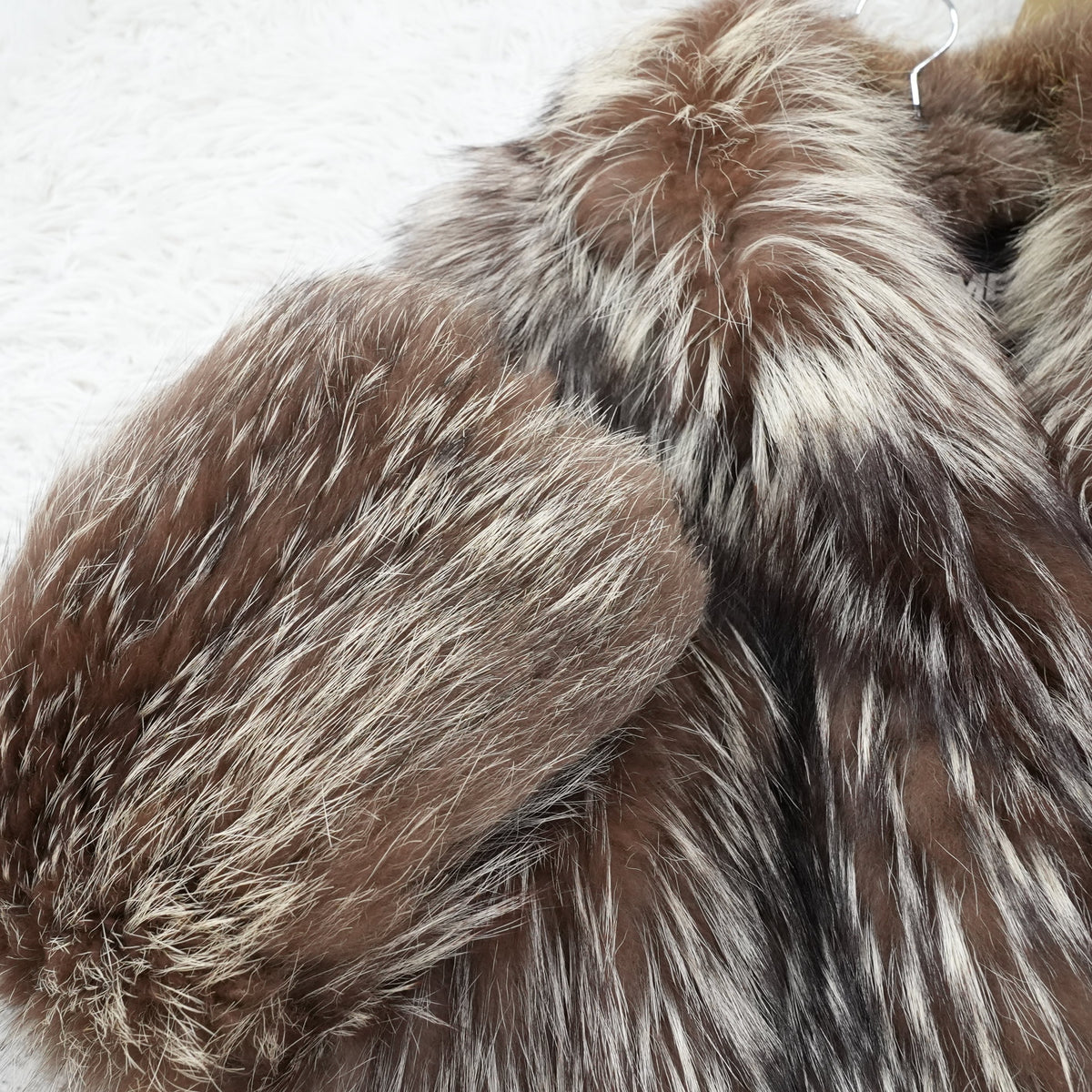 Silver Fox Fur Coat EMBA - Genuine Vintage Fur From Japan