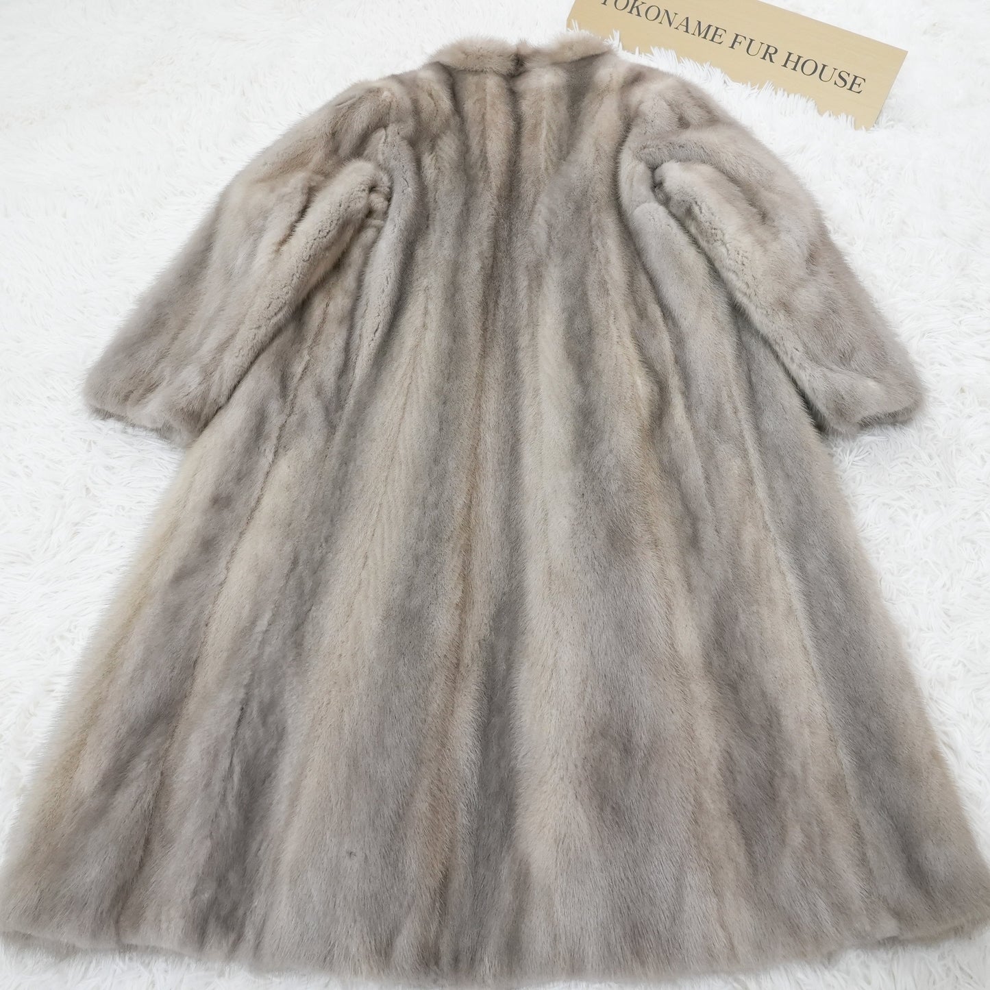 Sapphire Mink Long Coat Genuine Vintage Fur Japan