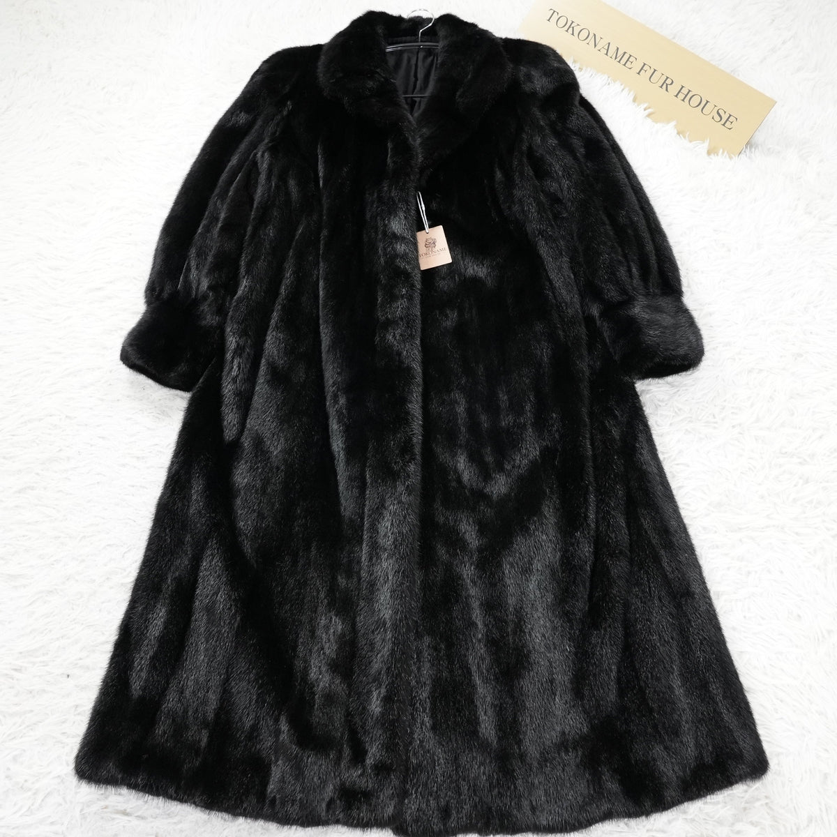 SAGA MINK Long Coat Soft and Glossy- Genuine Vintage Fur From Japan