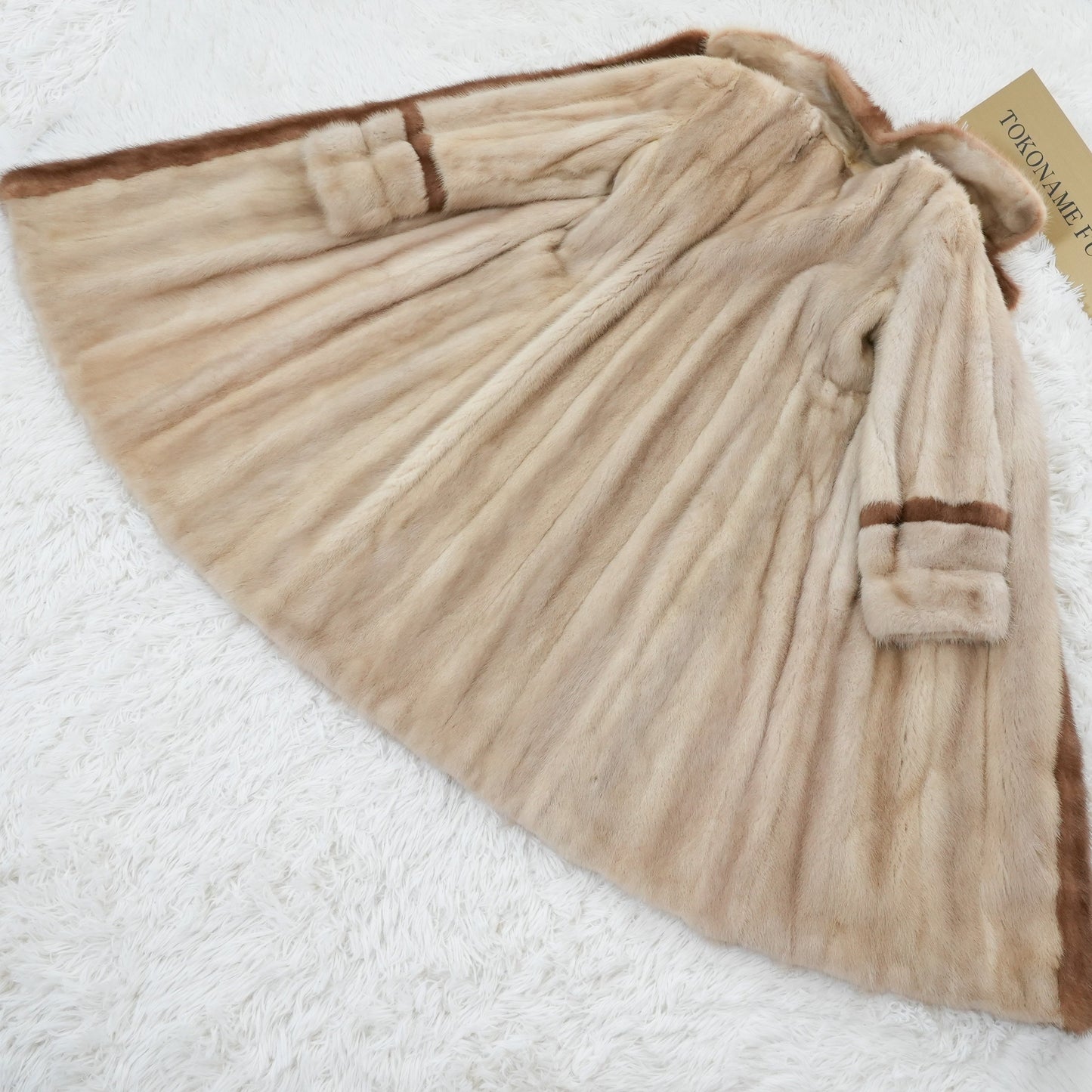 Pastel Mink Long Coat - SAGA MINK Genuine Vintage Fur Japan