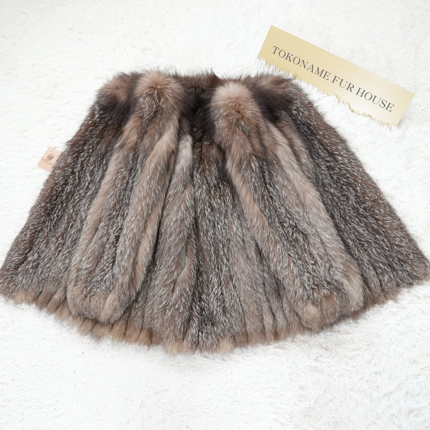 Blue Frost Fox Coat - Genuine Vintage Fur From Japan