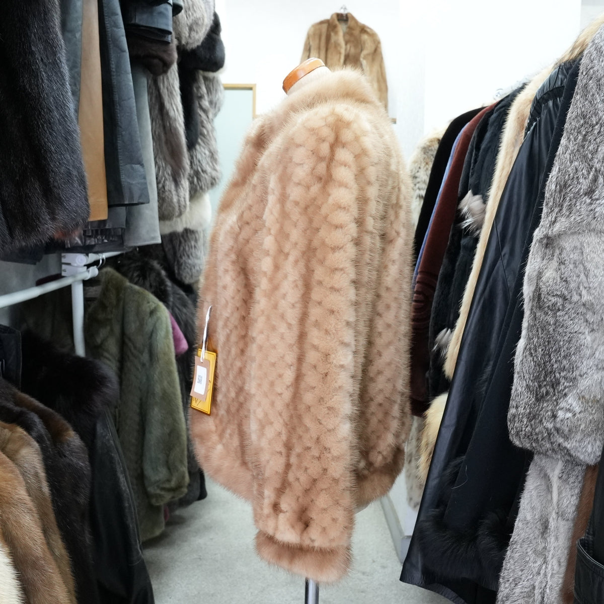 Pastel mink Design Jacket - Genuine Vintage Fur From Japan