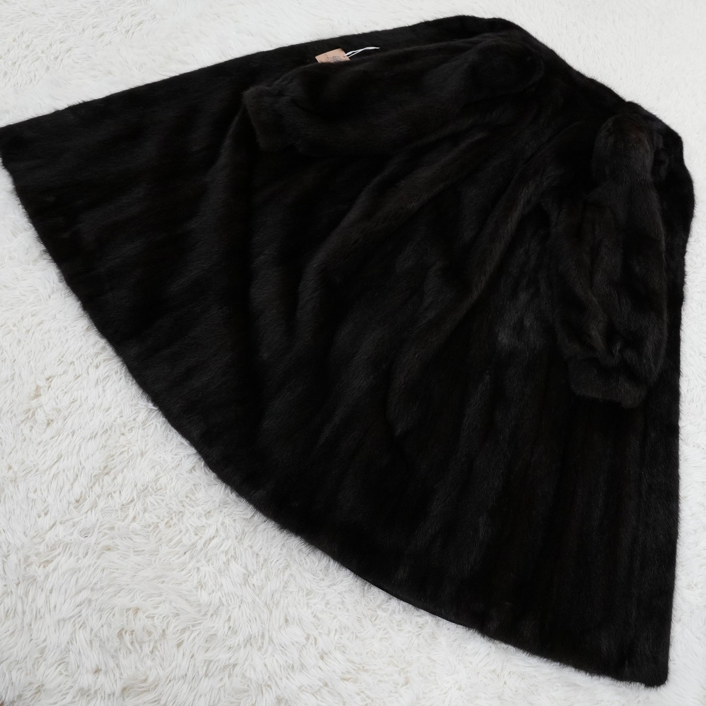 Dark Mink Long Coat - SAGA MINK Genuine Vintage Fur Japan