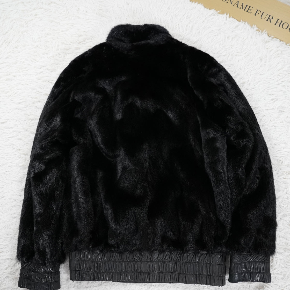 Mink and Leather Reversible Jacket - Genuine Vintage Fur From Japan