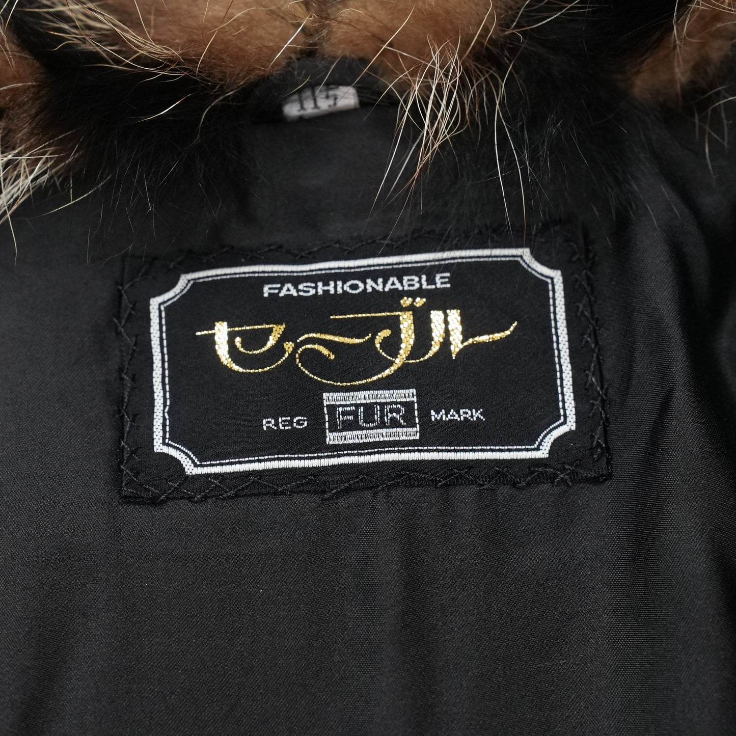 Dark mink and Raccoon dog Fur Long Coat - Genuine Vintage Fur From Japan